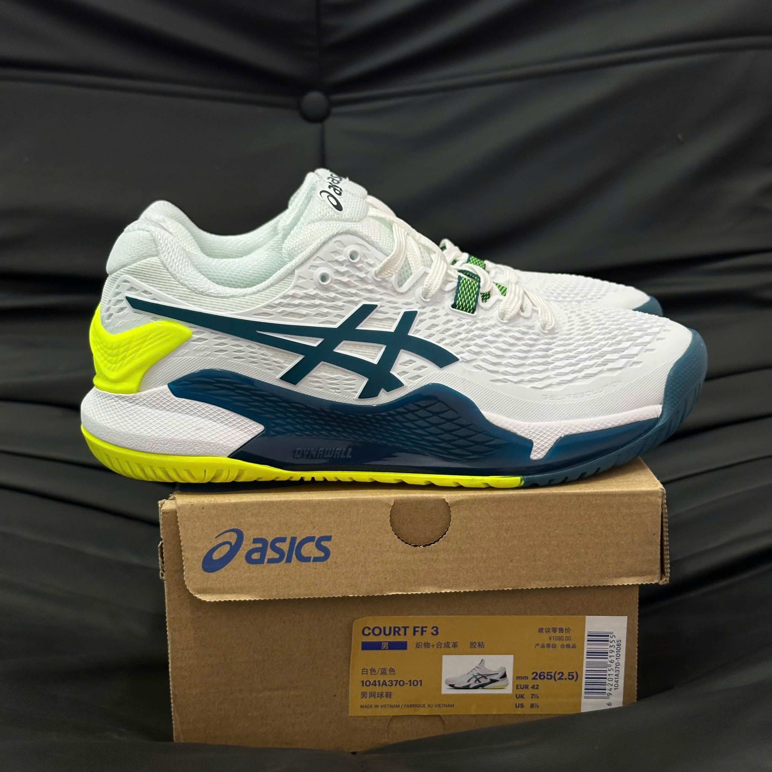Giày Tennis/Pickleball ASICS Gel-Resolution 9 ‘White Restful Teal’