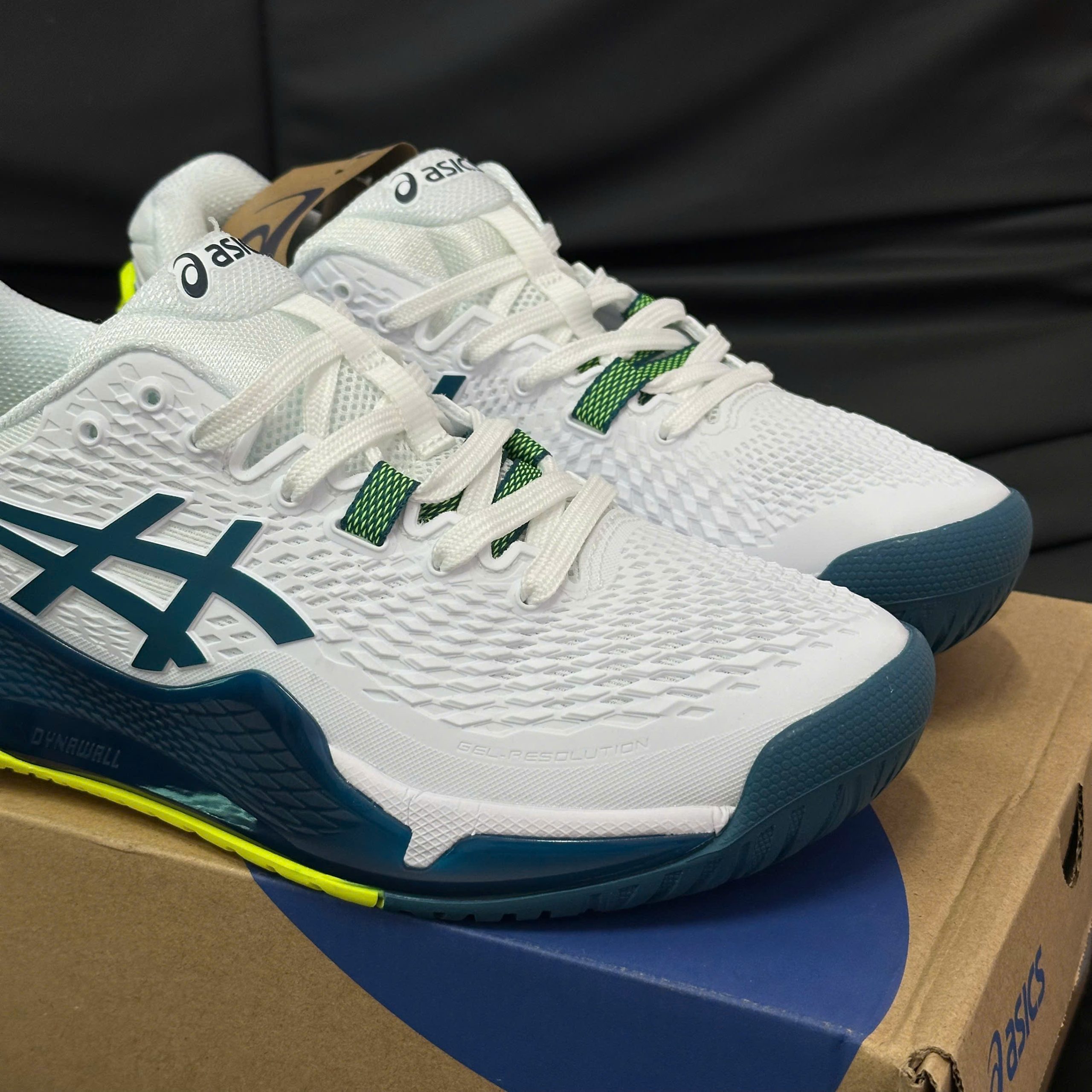 Giày Tennis/Pickleball ASICS Gel-Resolution 9 ‘White Restful Teal’