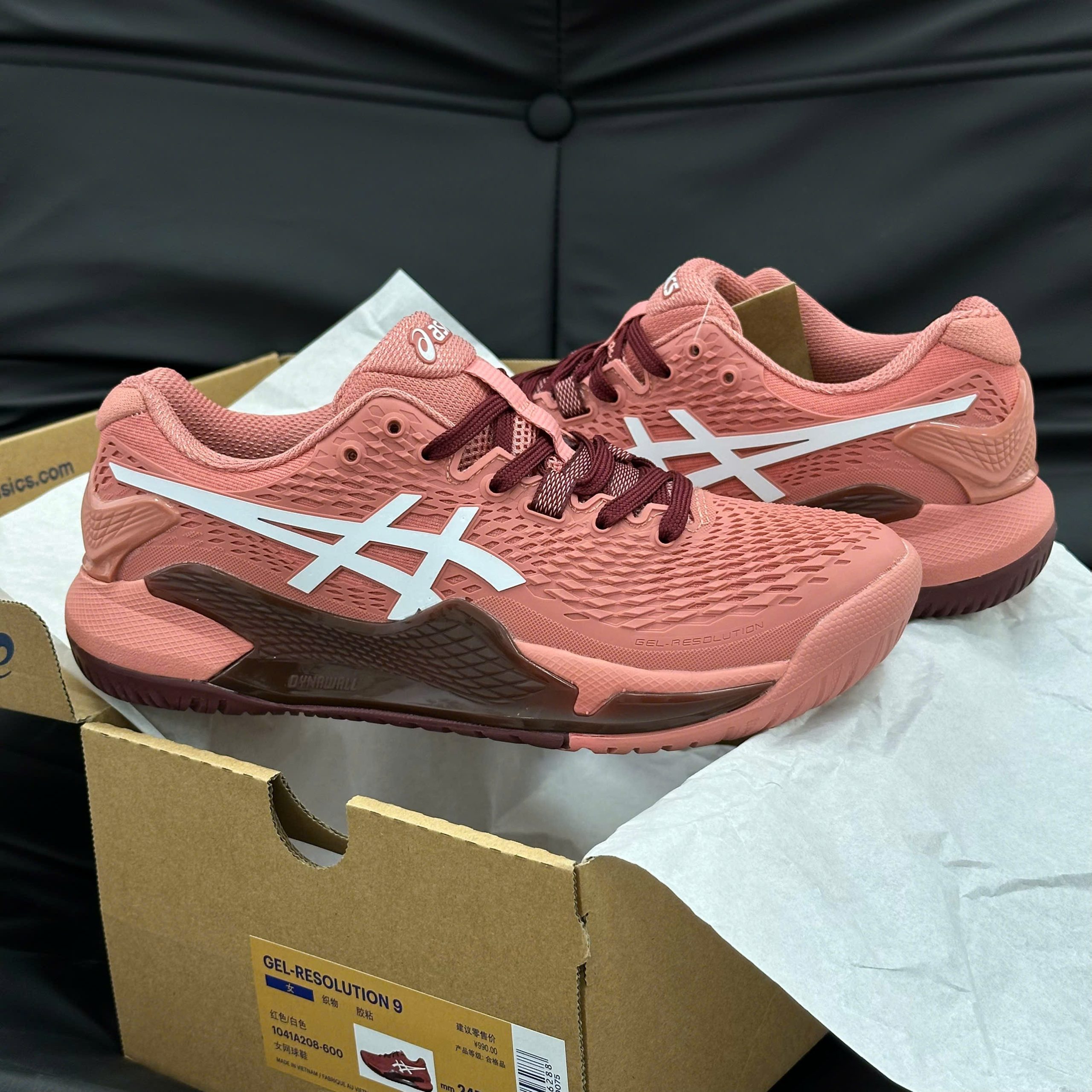 Giày (WMNS) ASICS Gel-Resolution 9 ‘Light Garnet