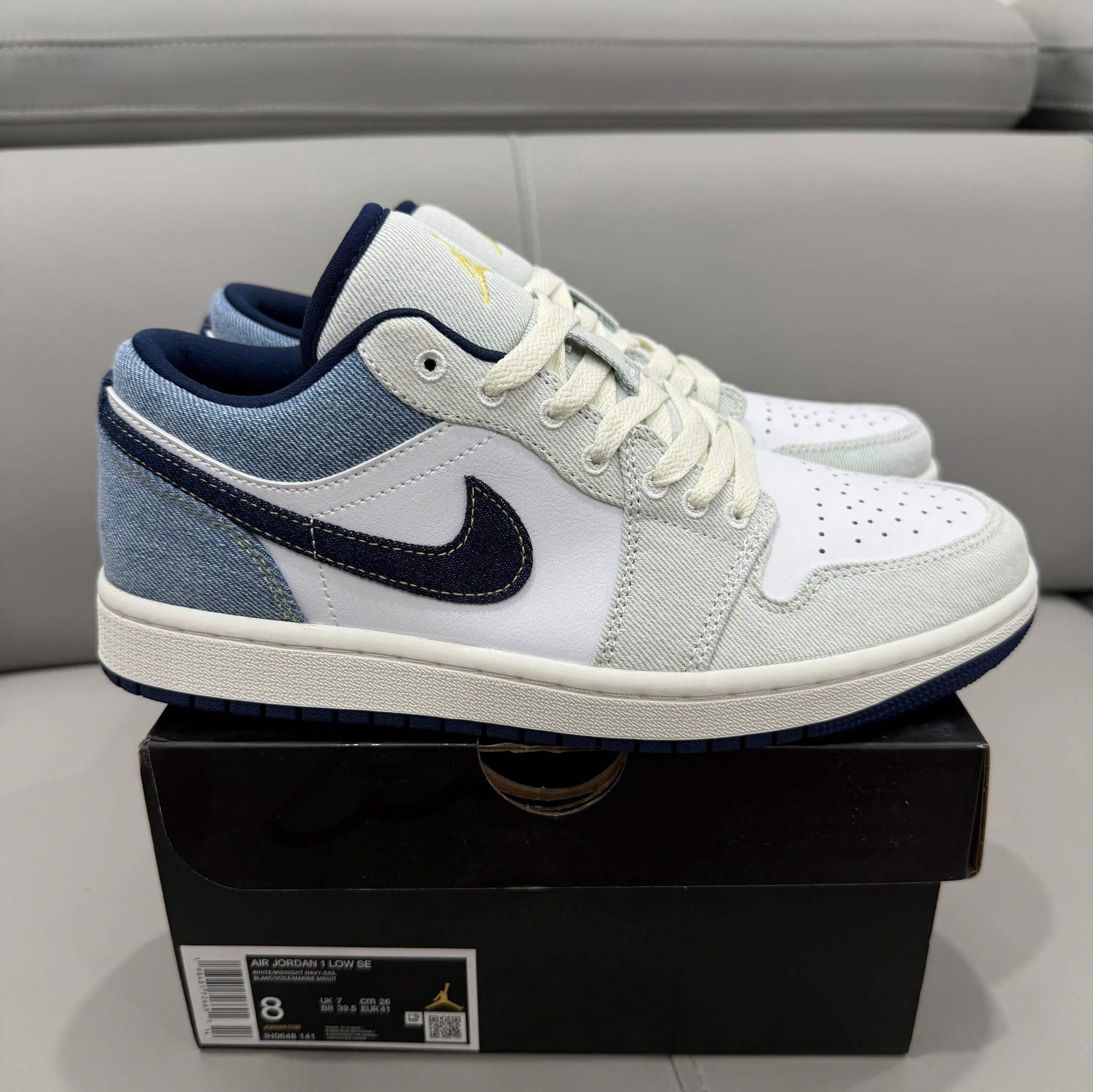 Giày Nike Air Jordan 1 Low SE ‘Light Denim’