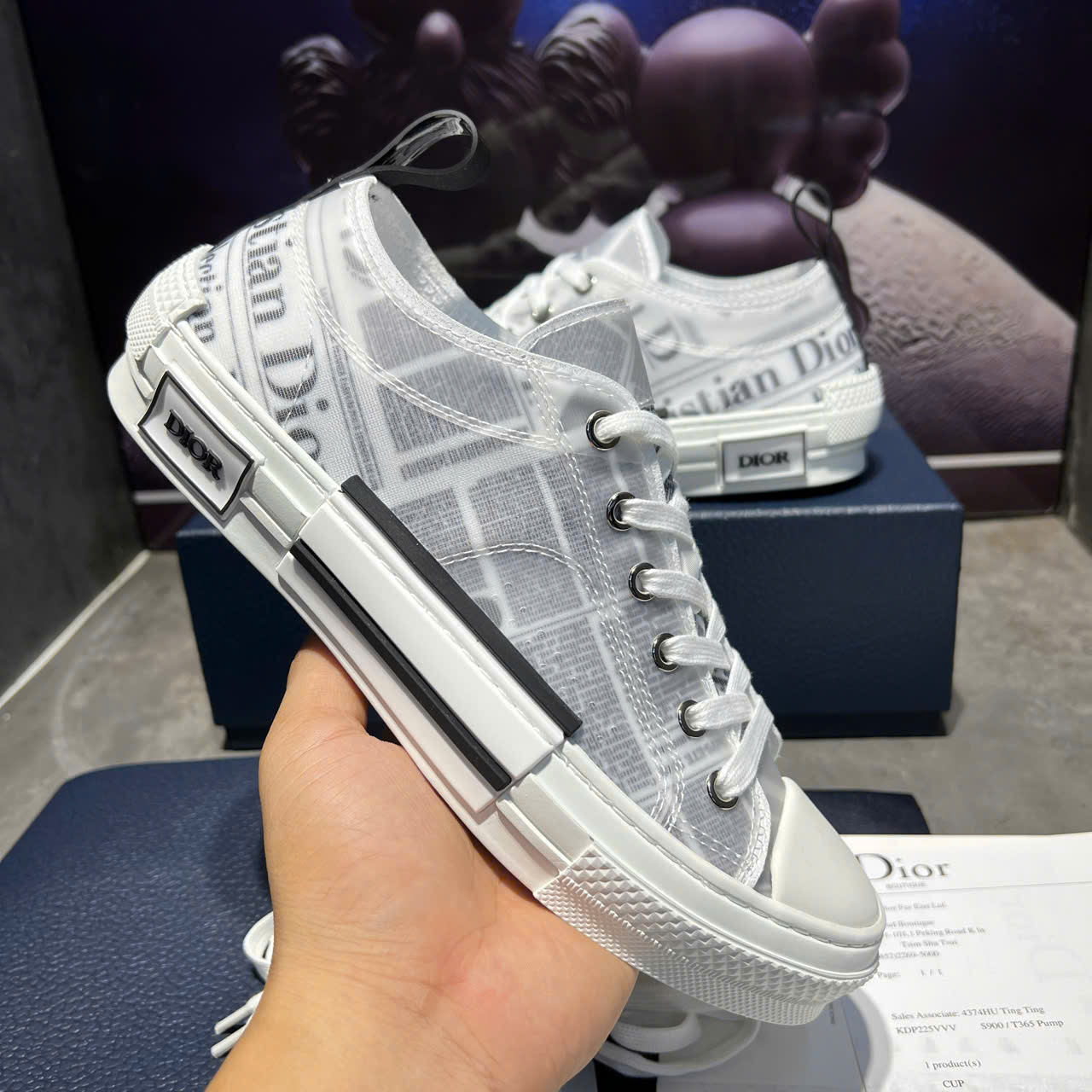 Giày Converse Dior Kaws B23 Cổ Thấp – Dior B23 Oblique Low