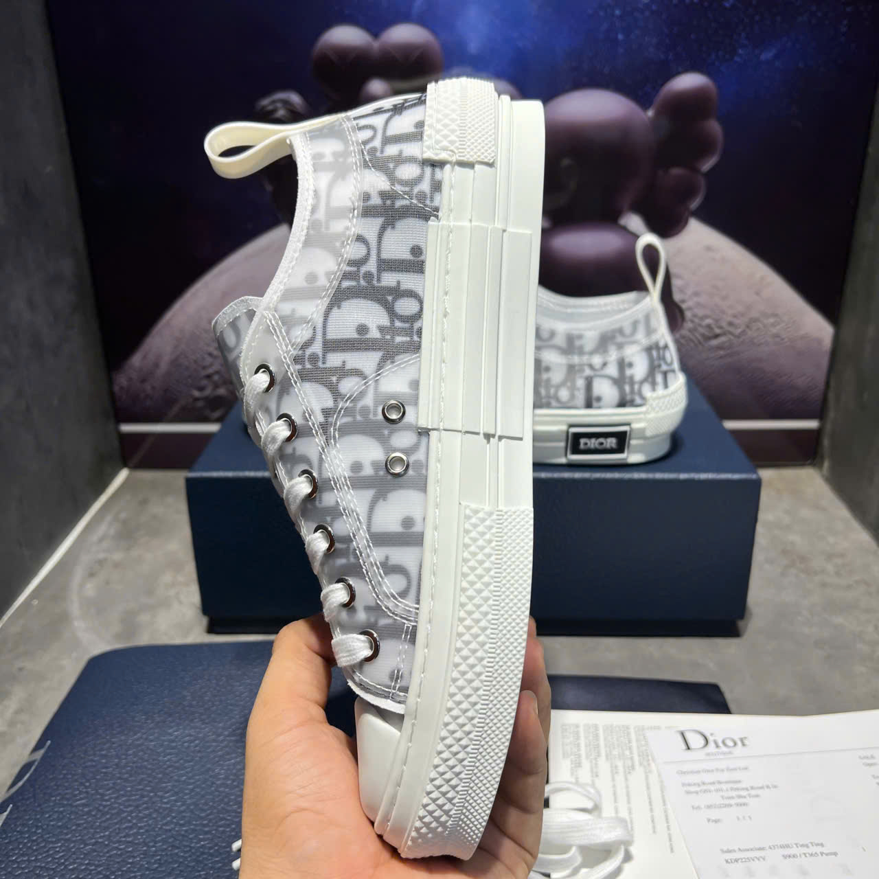 Giày Converse Dior Kaws B23 Cổ Thấp – Dior B23 Oblique Low