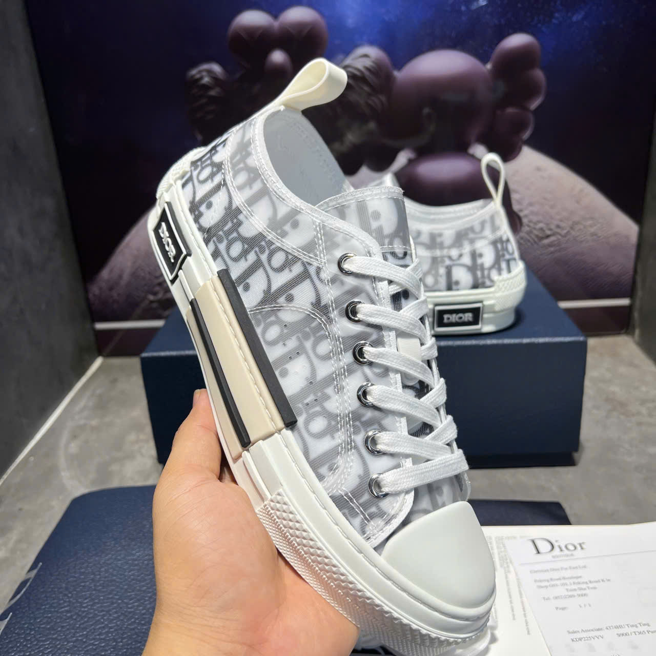 Giày Converse Dior Kaws B23 Cổ Thấp – Dior B23 Oblique Low