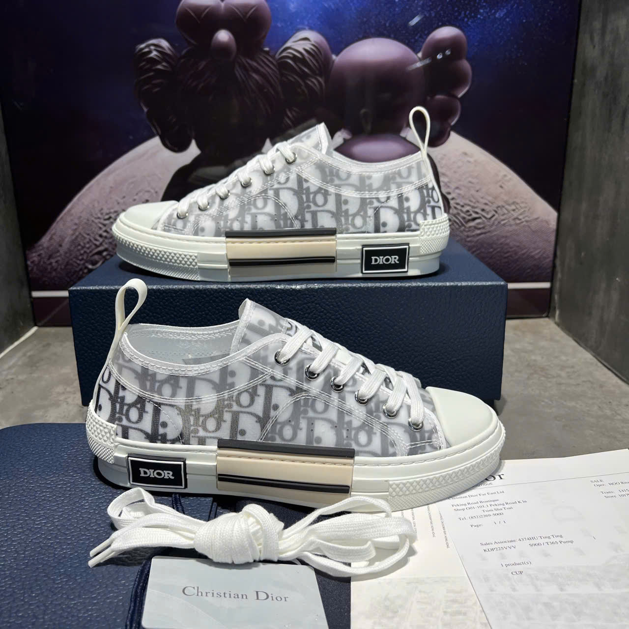 Giày Converse Dior Kaws B23 Cổ Thấp – Dior B23 Oblique Low