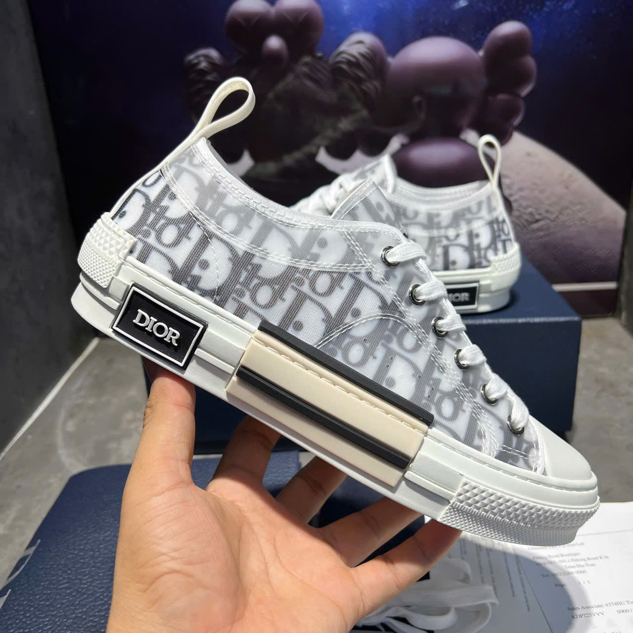 Giày Converse Dior Kaws B23 Cổ Thấp – Dior B23 Oblique Low