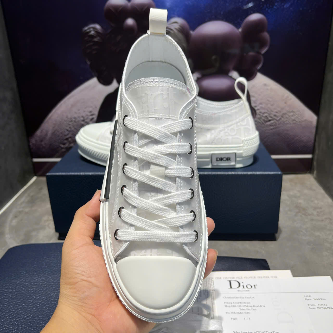 Dior B23<br />Giày Dior B23 Low ‘White Dior Oblique’