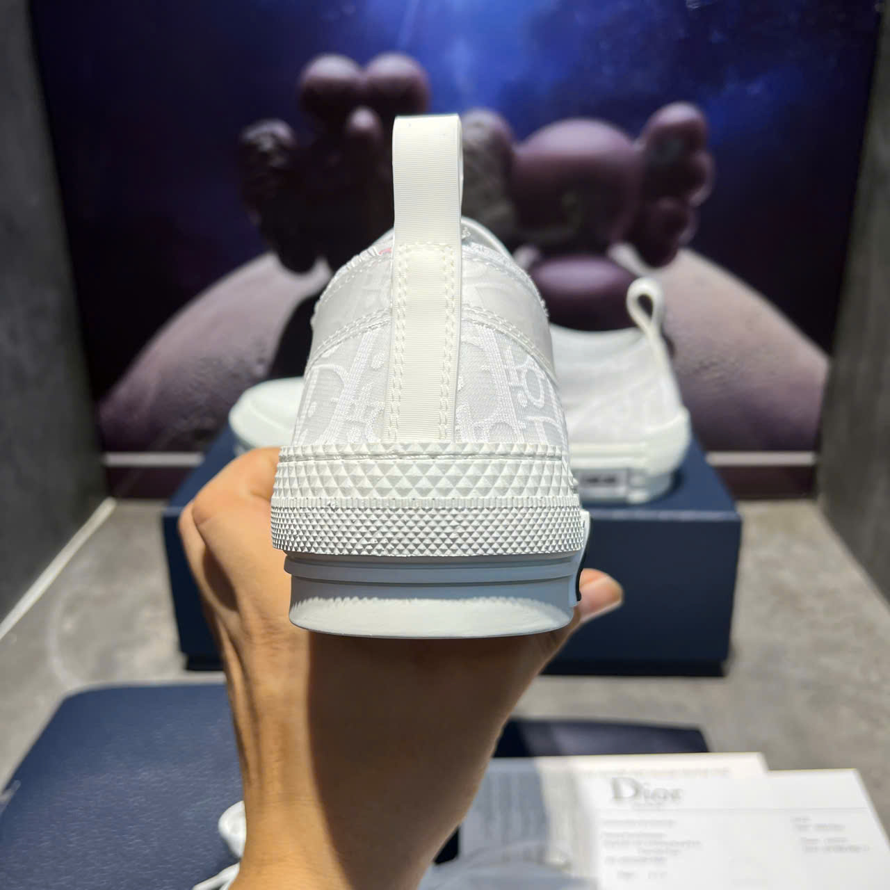 Dior B23<br />Giày Dior B23 Low ‘White Dior Oblique’