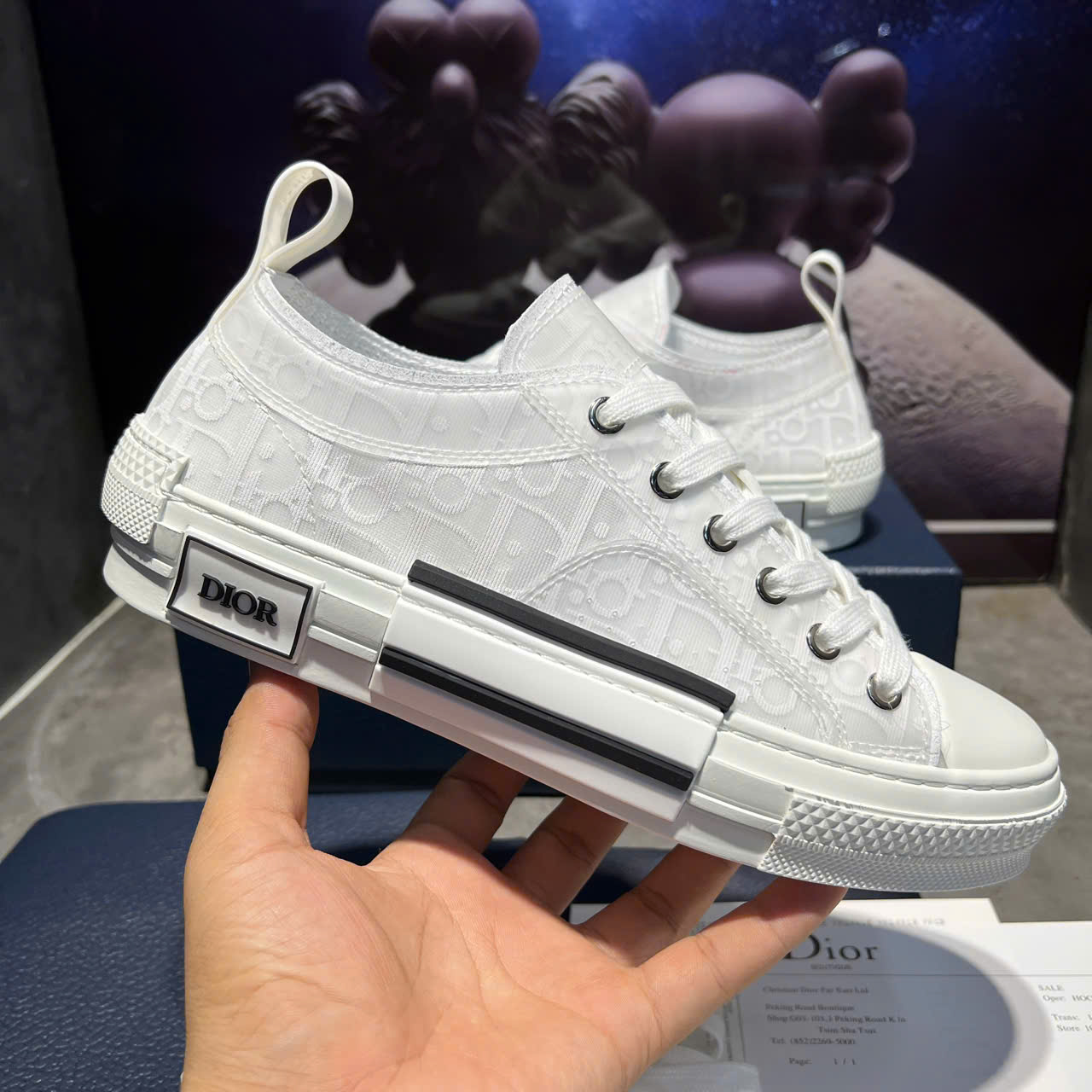 Dior B23<br />Giày Dior B23 Low ‘White Dior Oblique’