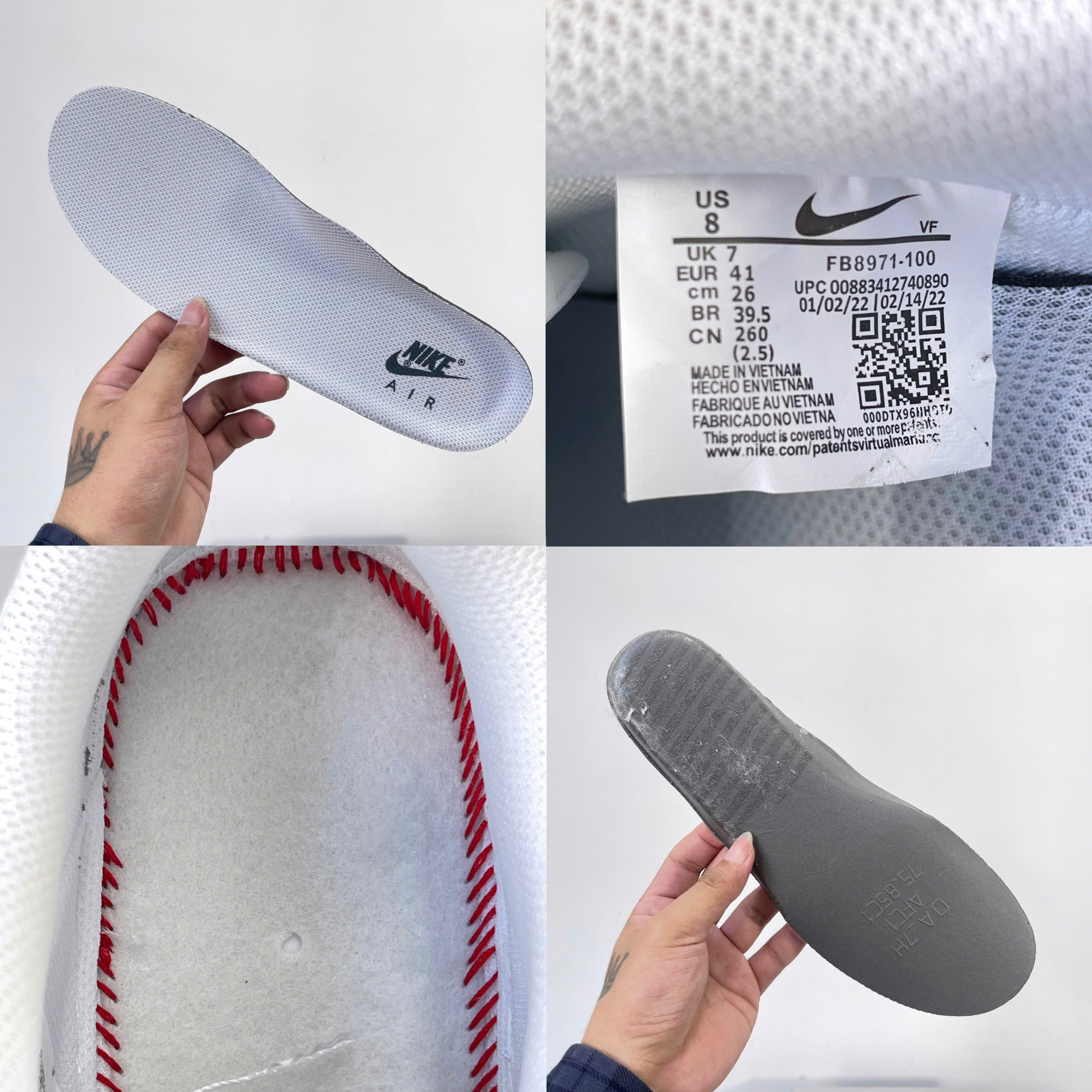 Giày Nike Air Force 1 ’07 LV8 ‘White Dark Marina Blue’