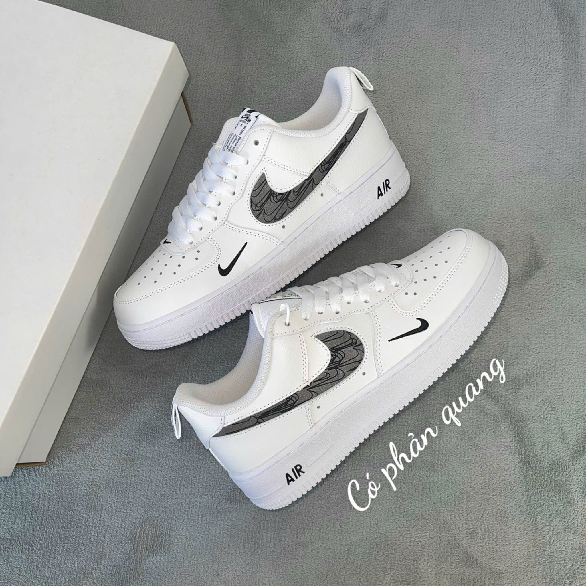 Giày Nike Air Force 1 ’07 (W) ‘White Black 2022’ Like Auth