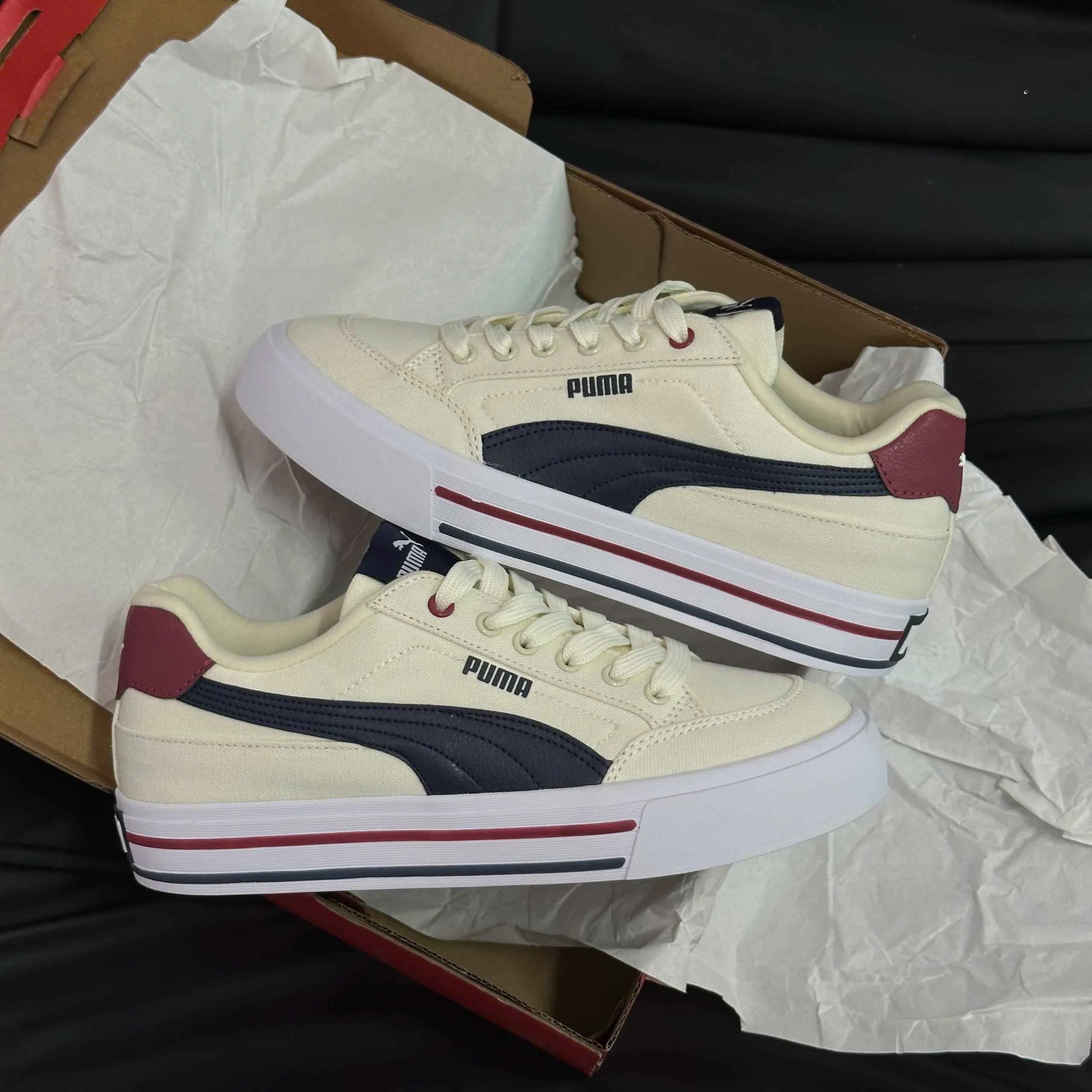 Giày Puma Court Classic Vulc FS “White Blue”