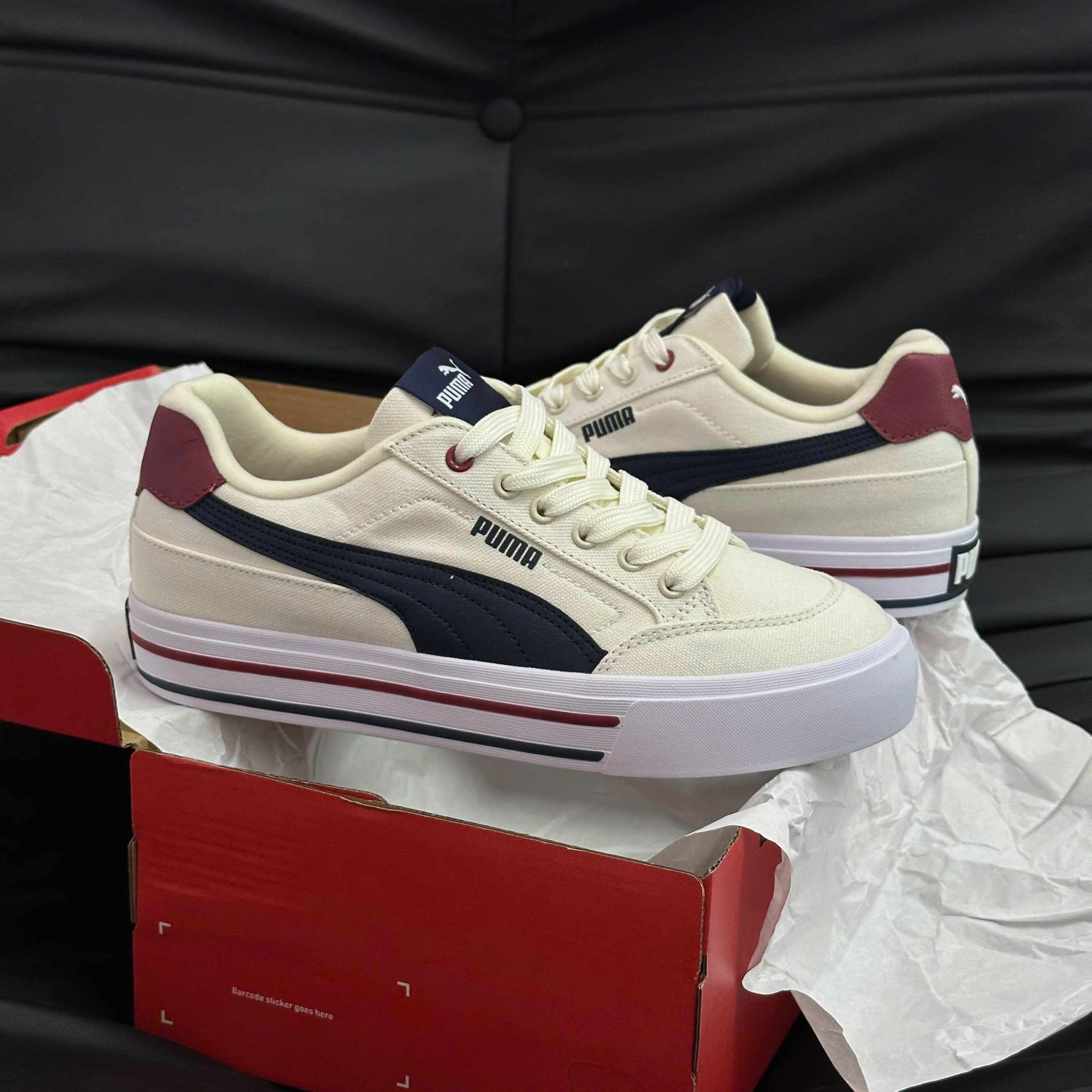 Giày Puma Court Classic Vulc FS “White Blue”