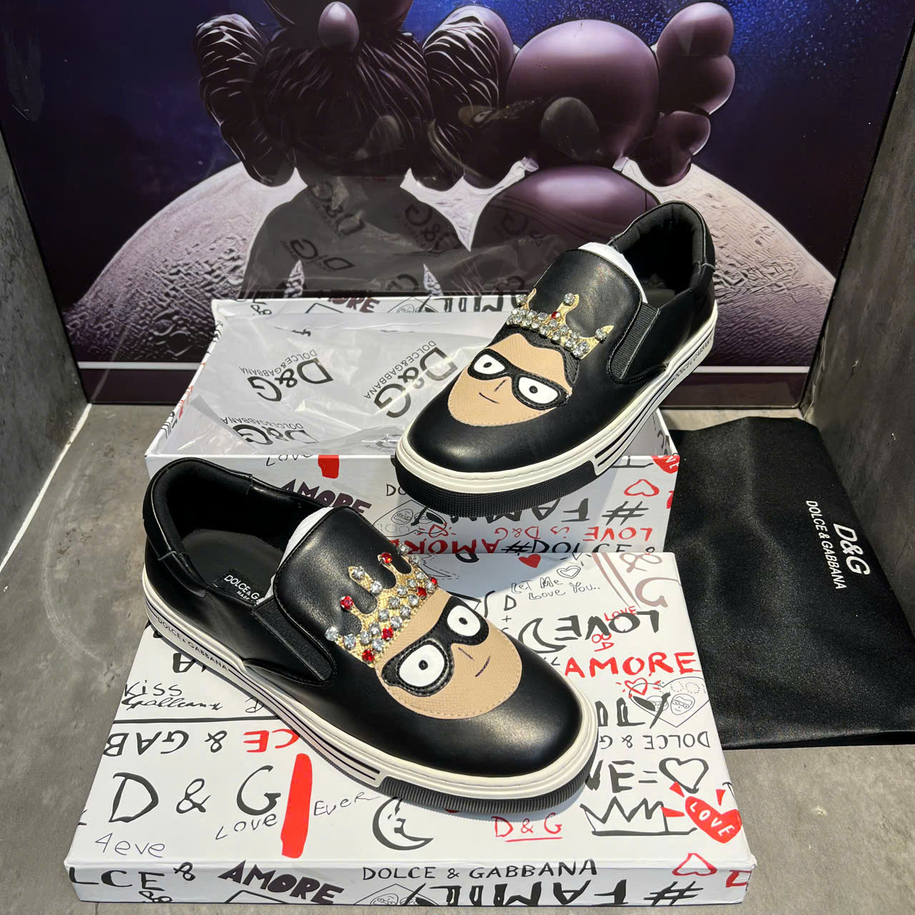 Dolce & Gabbana<br />Giày Slip On Dolce & Gabbana D&G