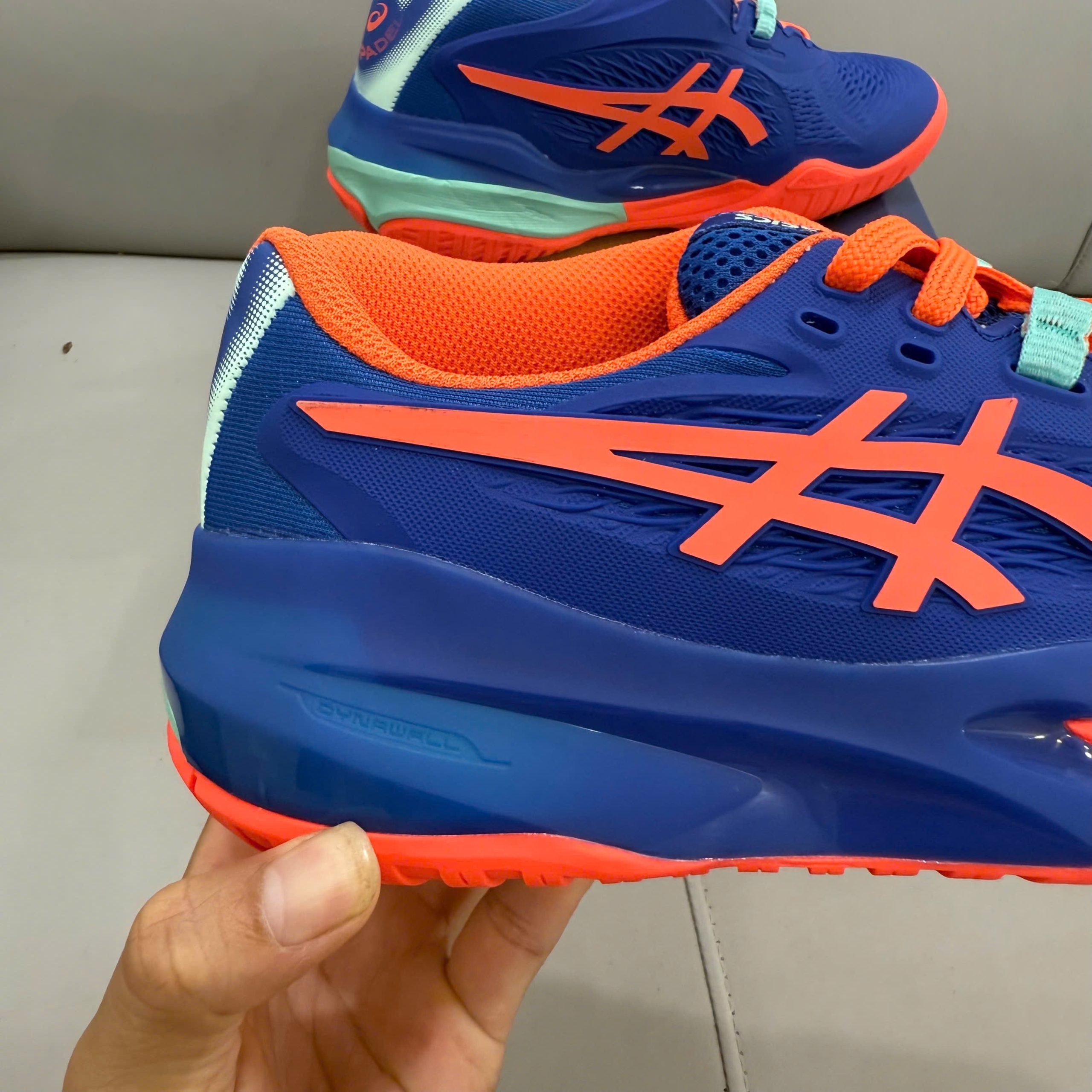 Giày Tennis Pickleball Asics GEL-RESOLUTION X PADEL ‘DARK COBALT VIVID CORAL’