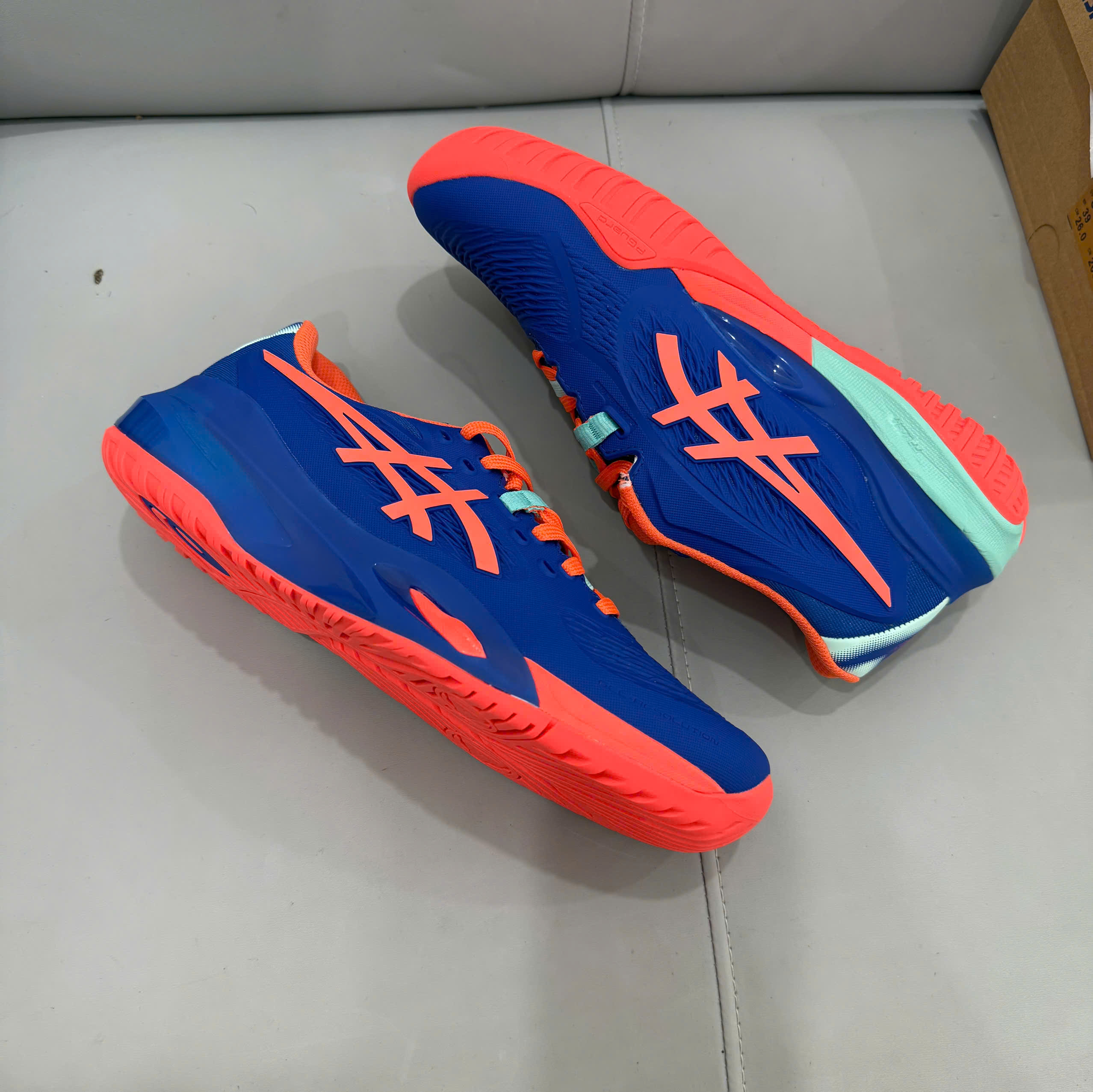 Giày Tennis Pickleball Asics GEL-RESOLUTION X PADEL ‘DARK COBALT VIVID CORAL’