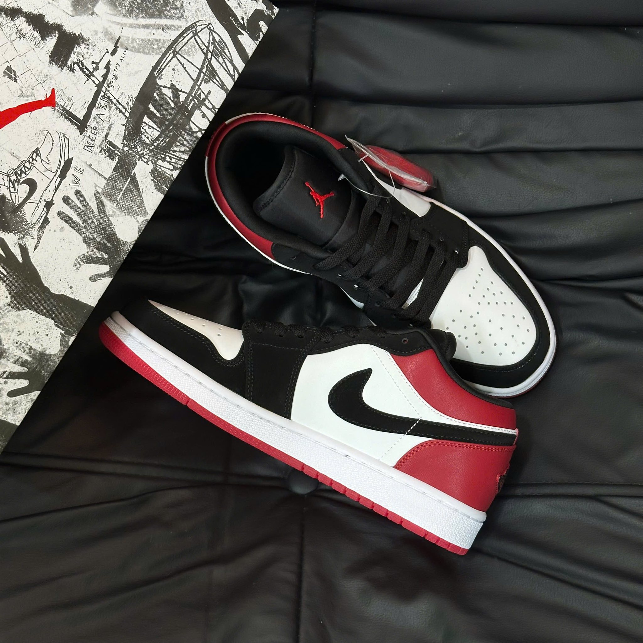 Giày Nike Air Jordan 1 Low SE 2025 GS ‘Black Toe’