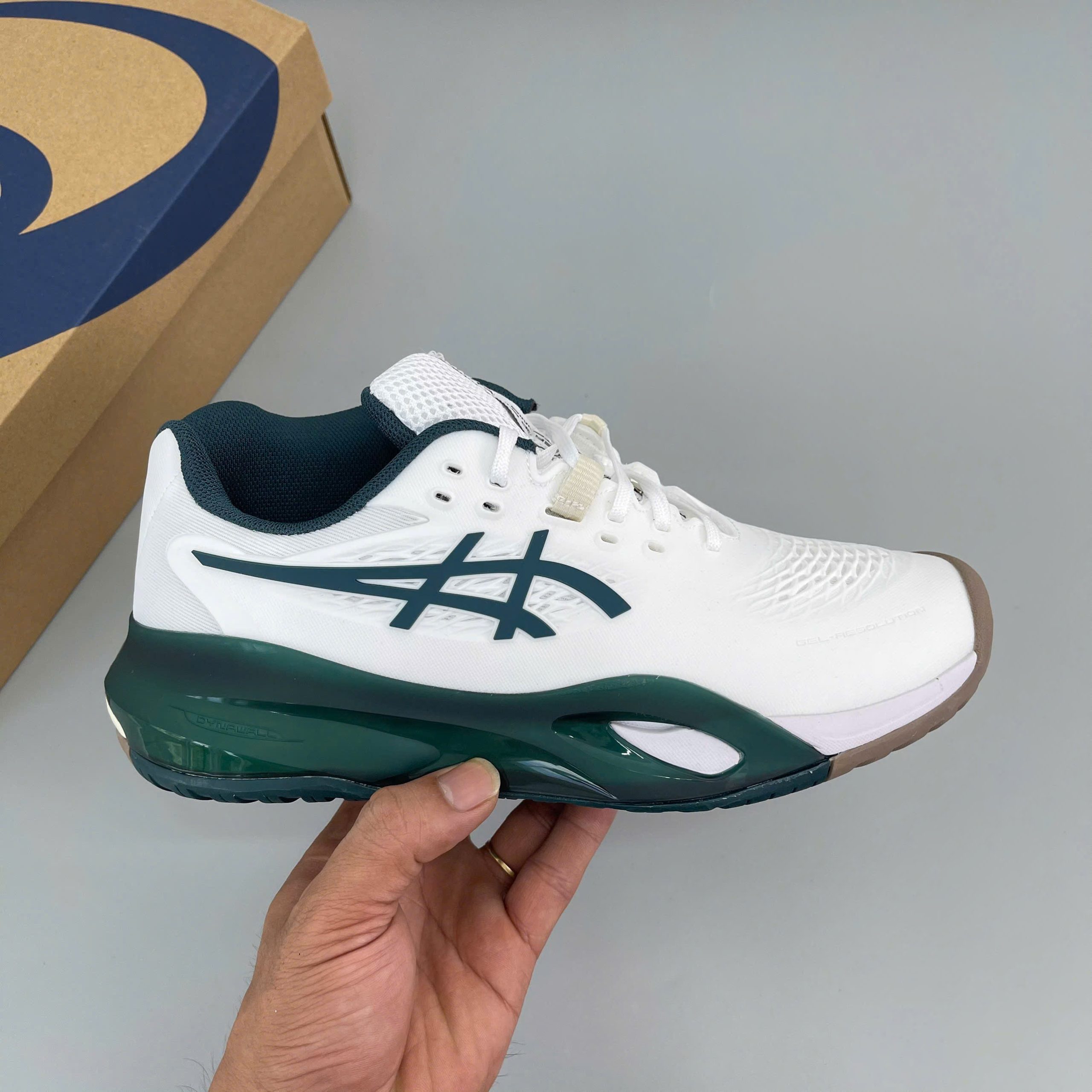 Giày Tennis/Pickleball Asics Gel-Resolution X ‘Saxon Green’