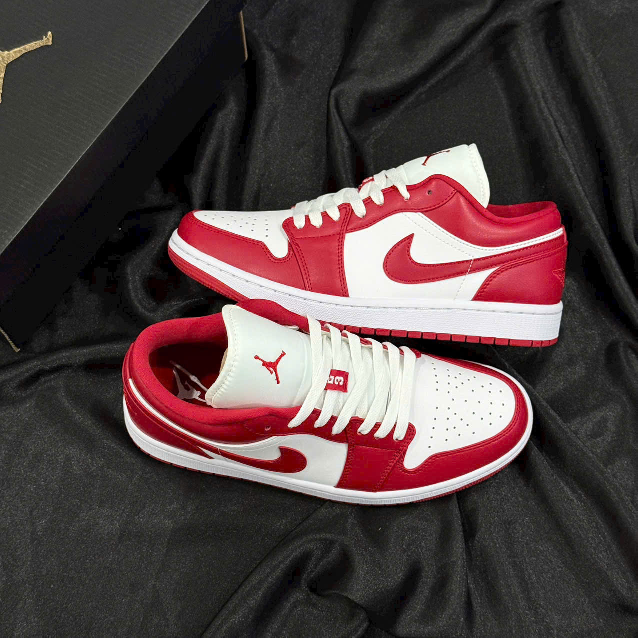Giày Nike Jordan 1 Low Gym Red White