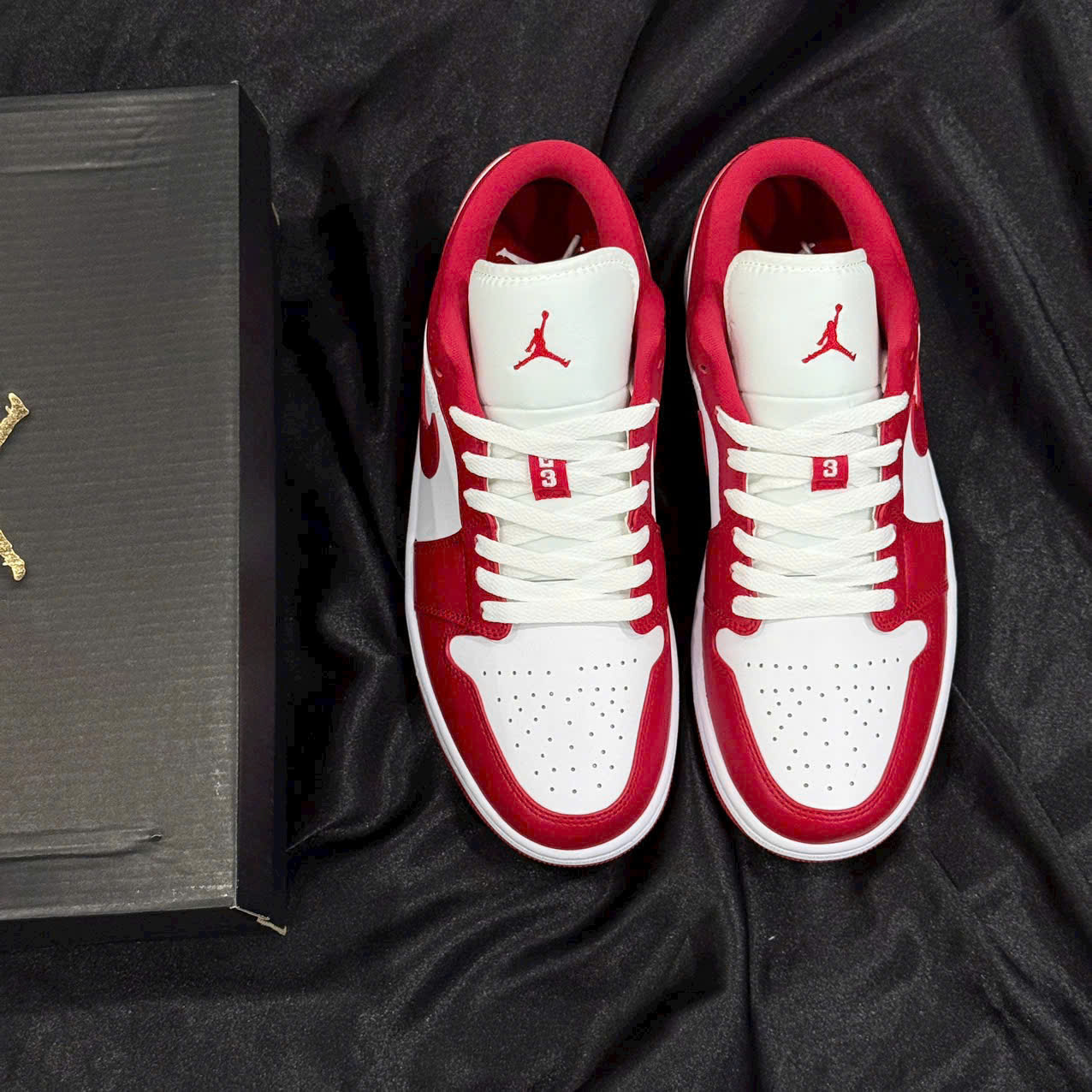 Giày Nike Jordan 1 Low Gym Red White