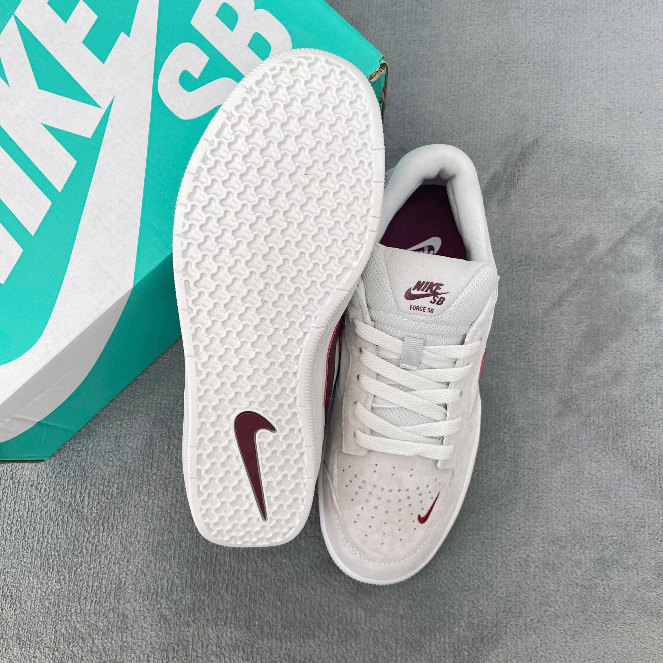 Giày Nike SB58 Force ‘Light Smoke Burgundy’ Like Auth