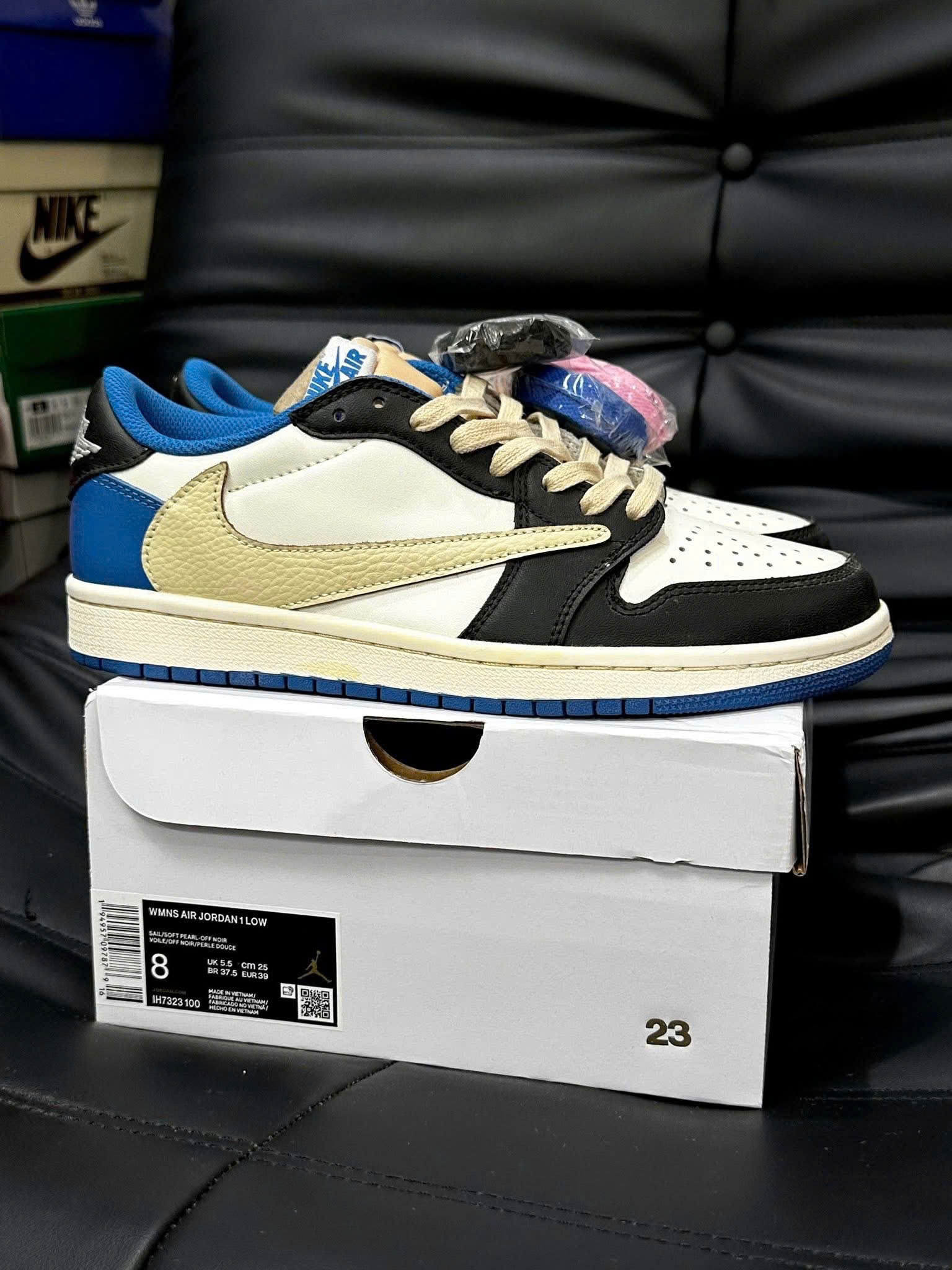 Giày Nike Air Jordan 1 Low Travis Scott x Fragment