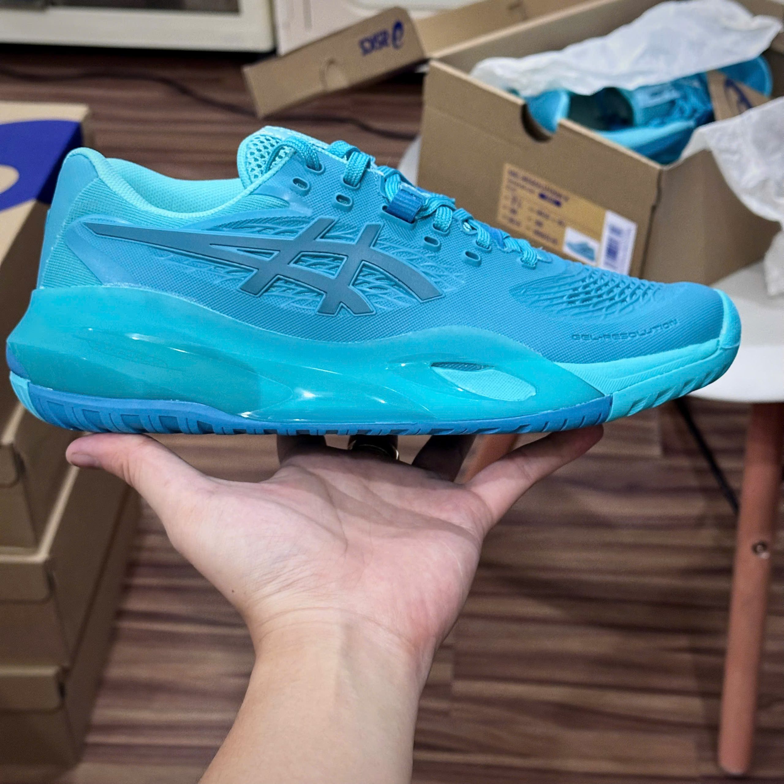 Giày Asics Gel-Resolution X ''Blue’' Training / Pickleball / Tennis