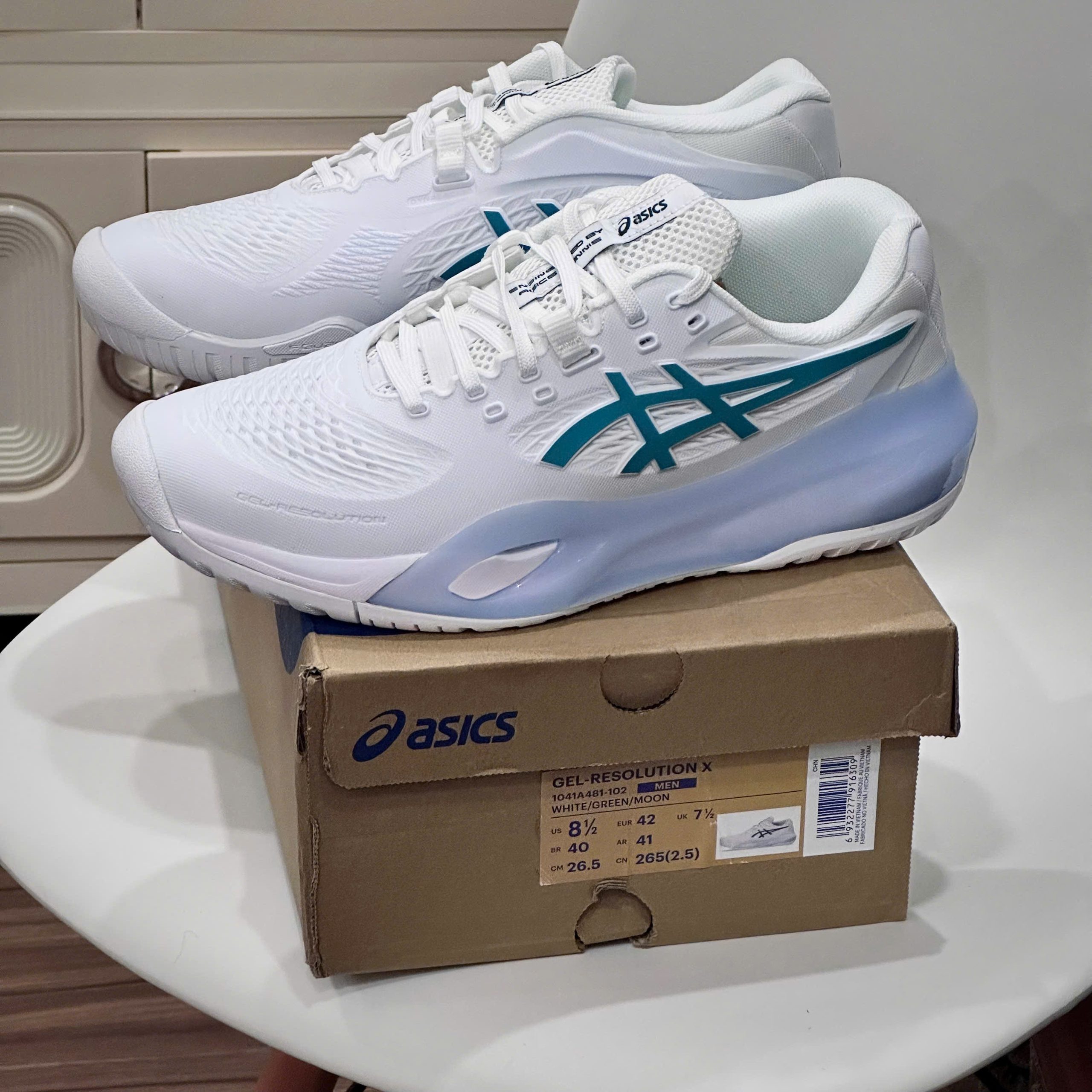 Giày Asics Gel-Resolution X ‘White Green’