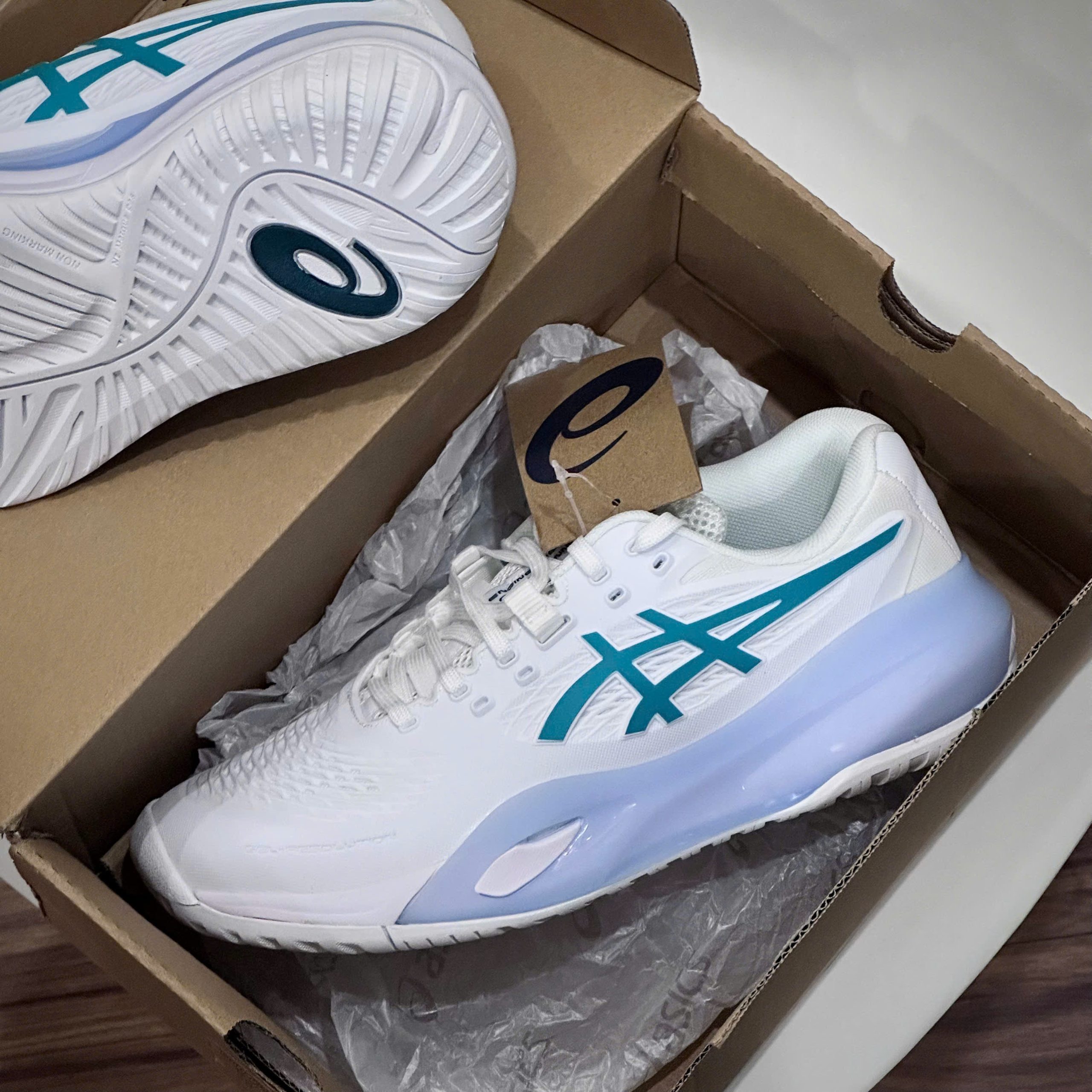 Giày Asics Gel-Resolution X ‘White Green’