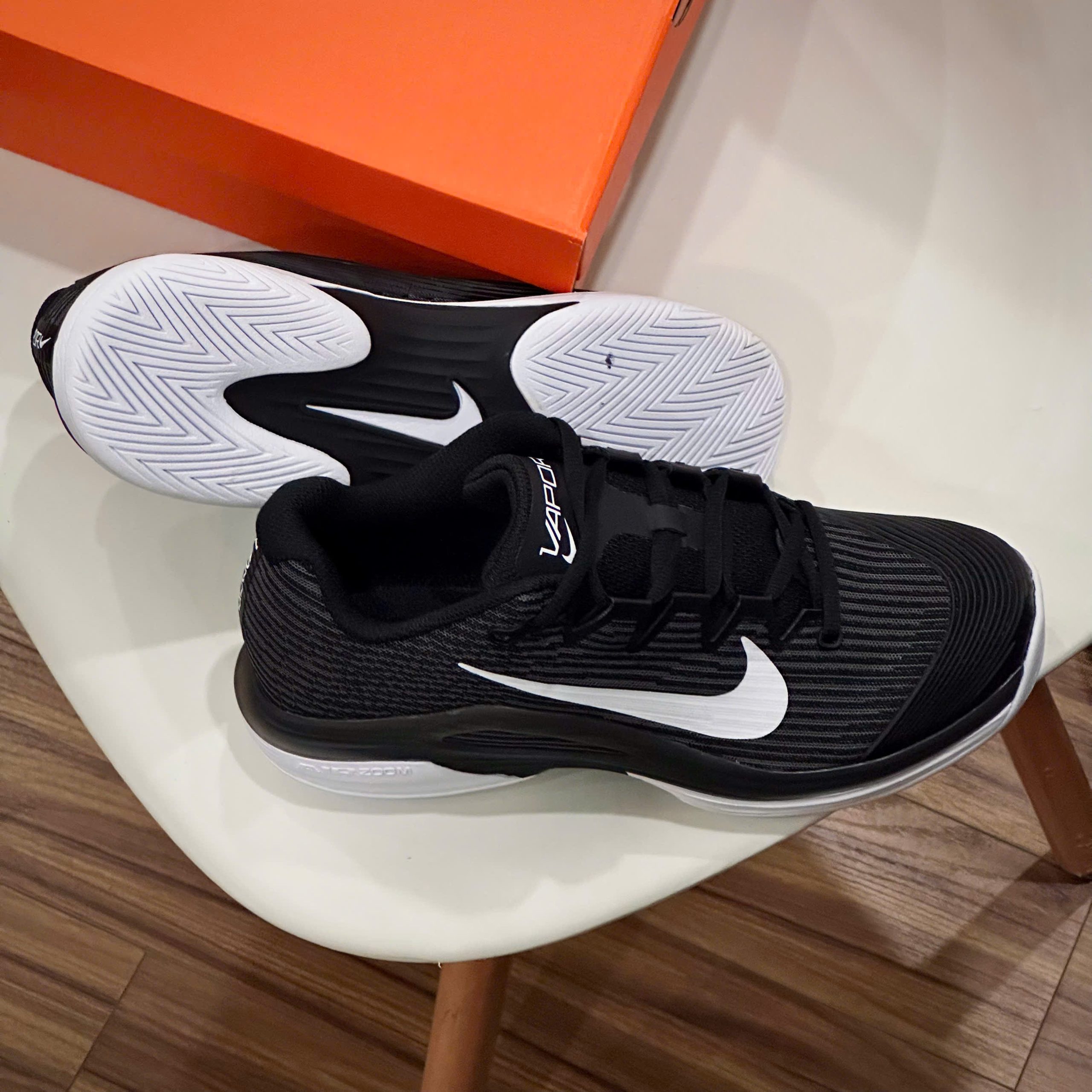 Giày Nike Court Air Zoom Vapor 12 HC ‘Black Dark’