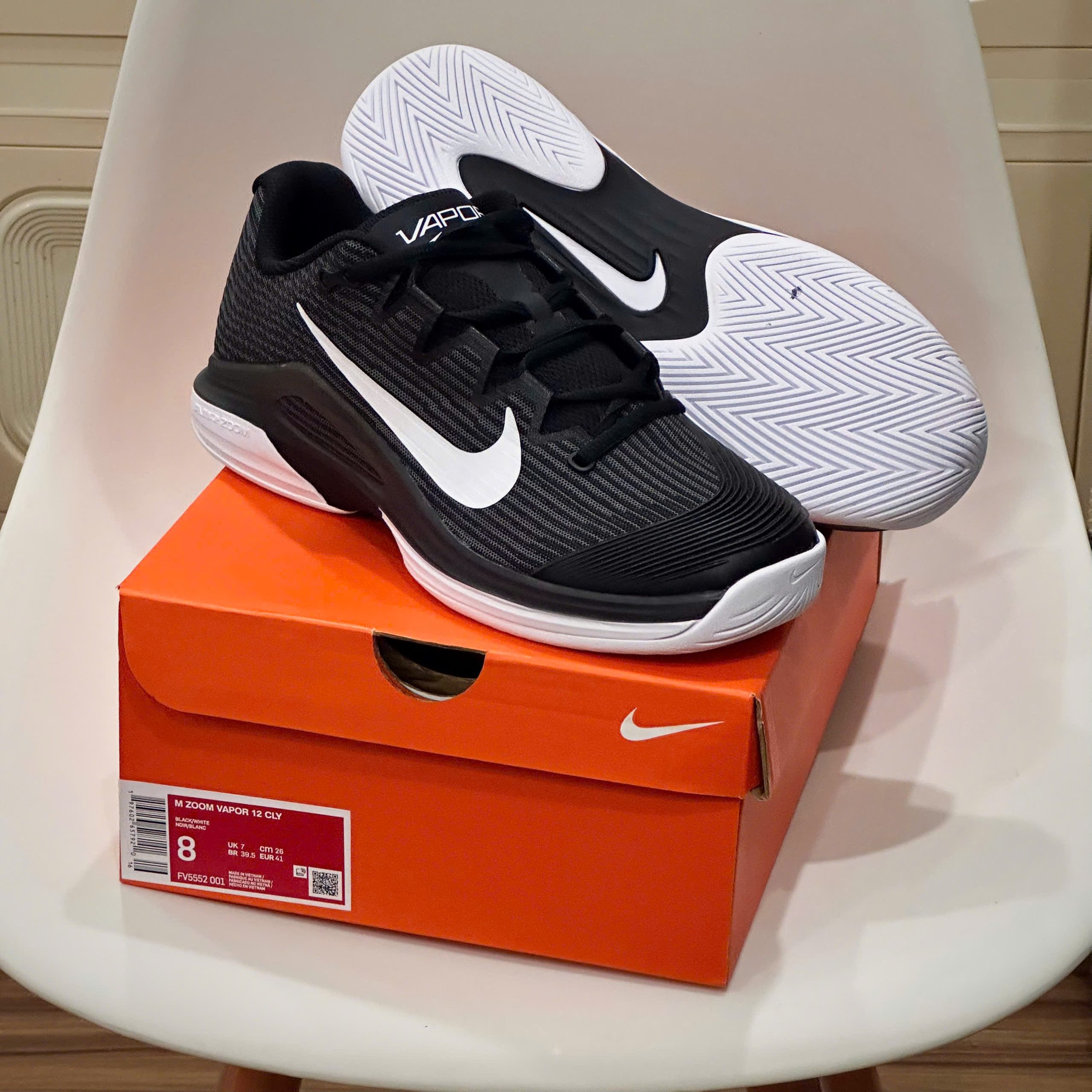Giày Nike Court Air Zoom Vapor 12 HC ‘Black Dark’