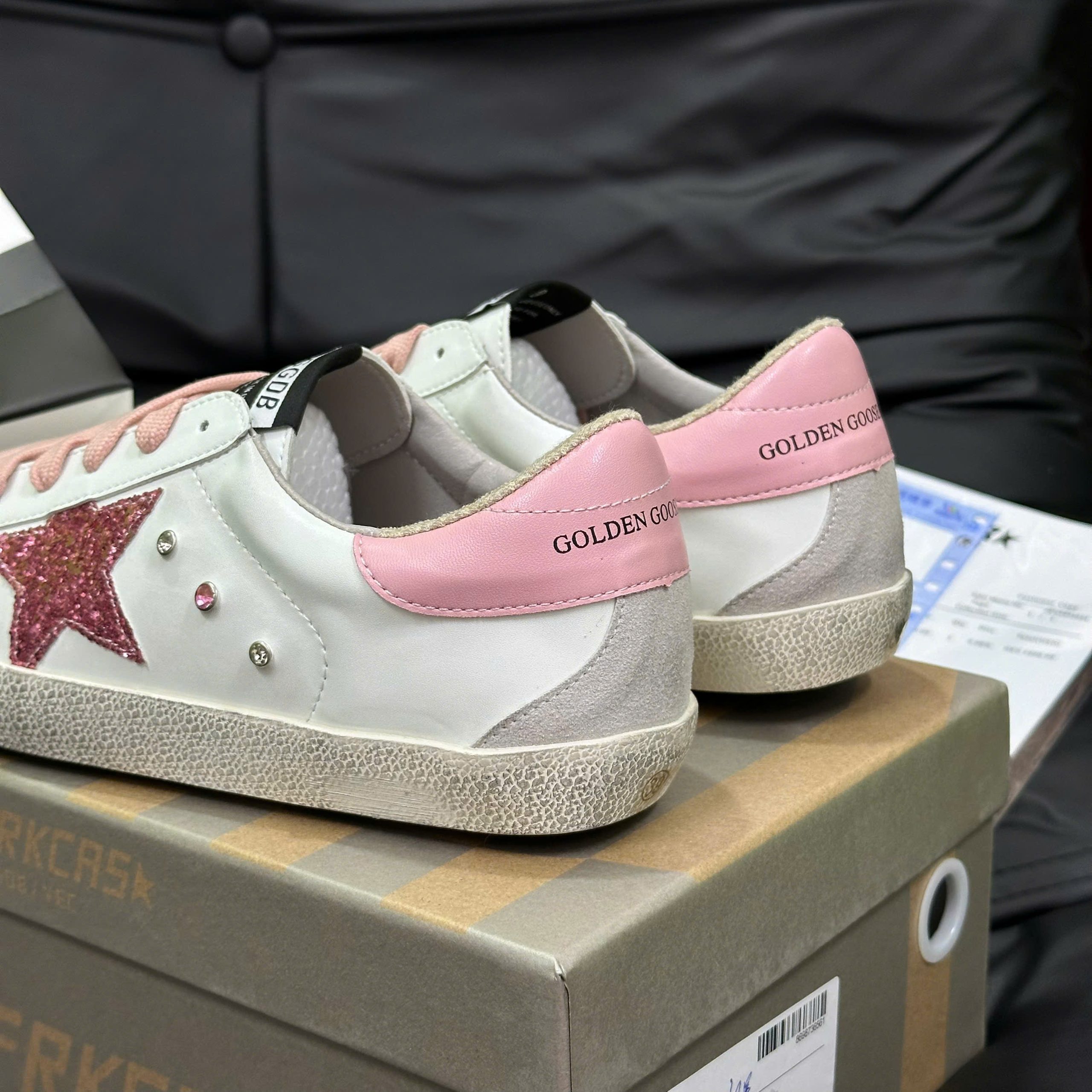 Giày Golden Goose Superstar White Pink