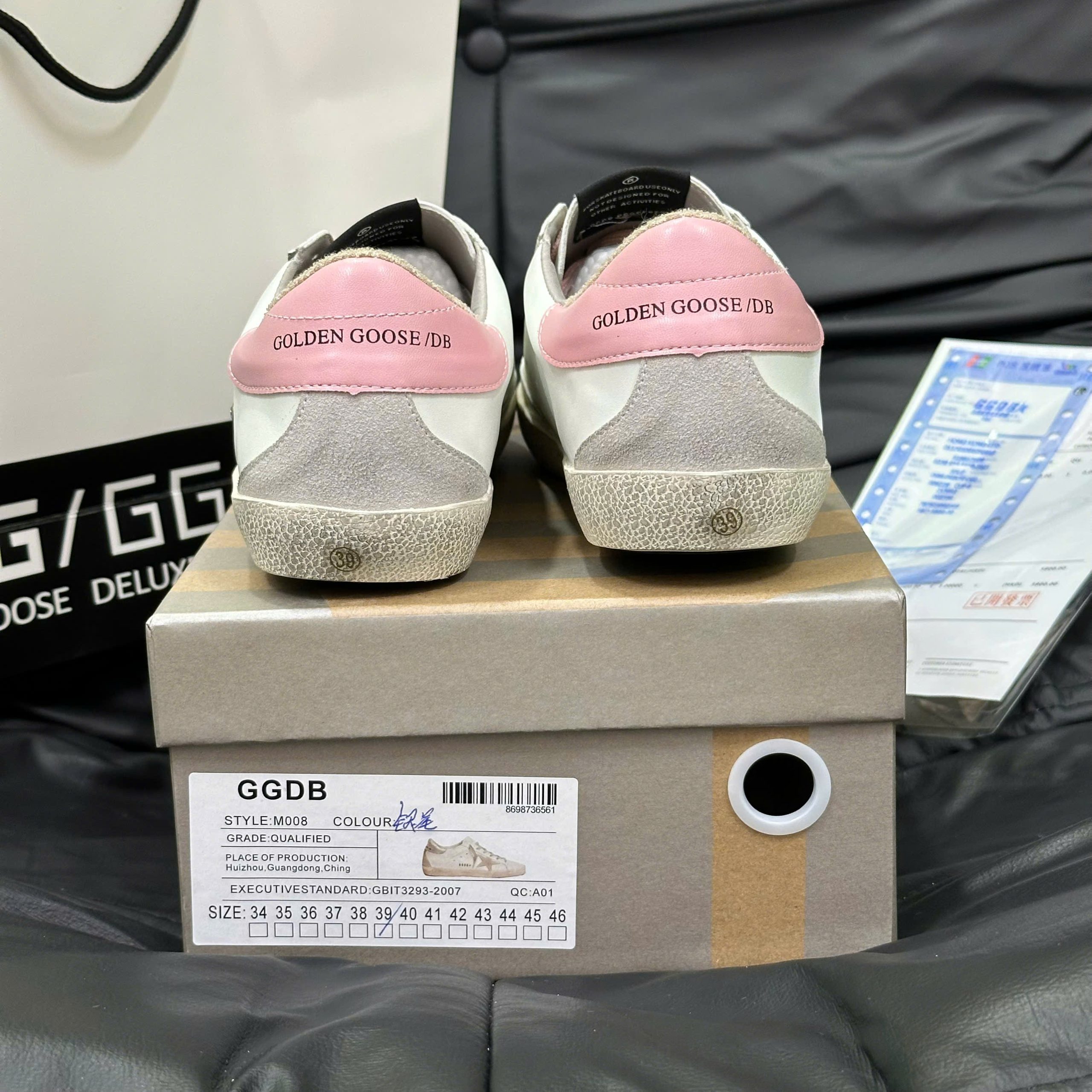 Giày Golden Goose Superstar White Pink