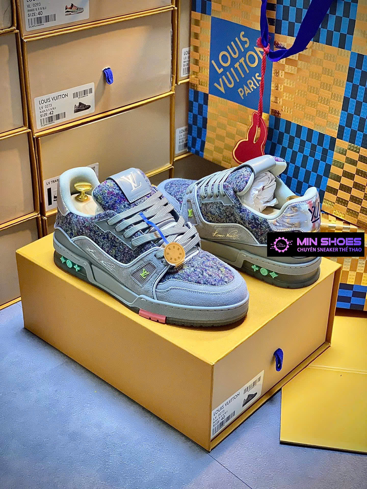 <br />Giày sneaker Louis Vuitton (LV) like authentic
