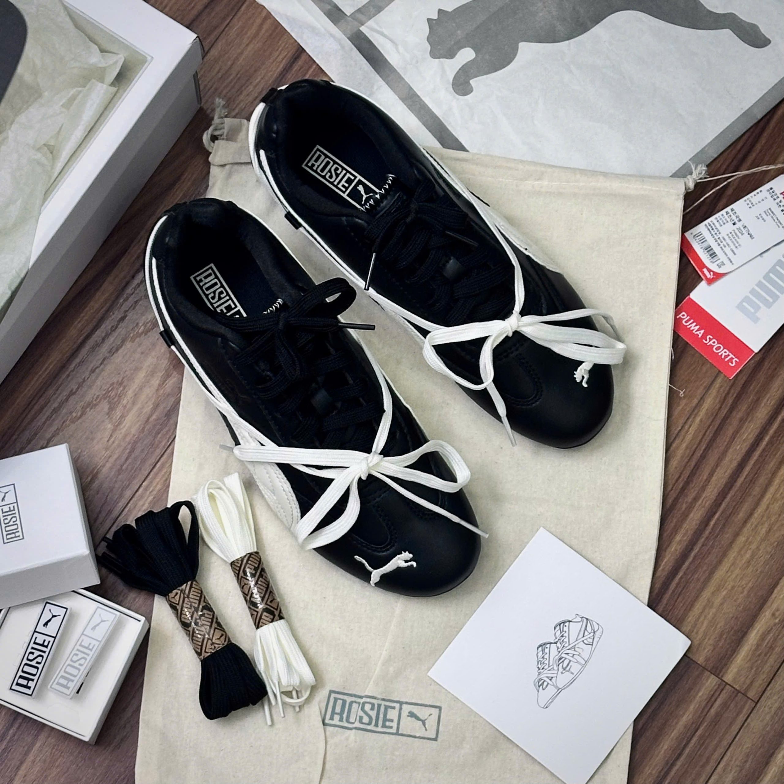 Giày Puma Speedcat x Rose Lea Cream Black