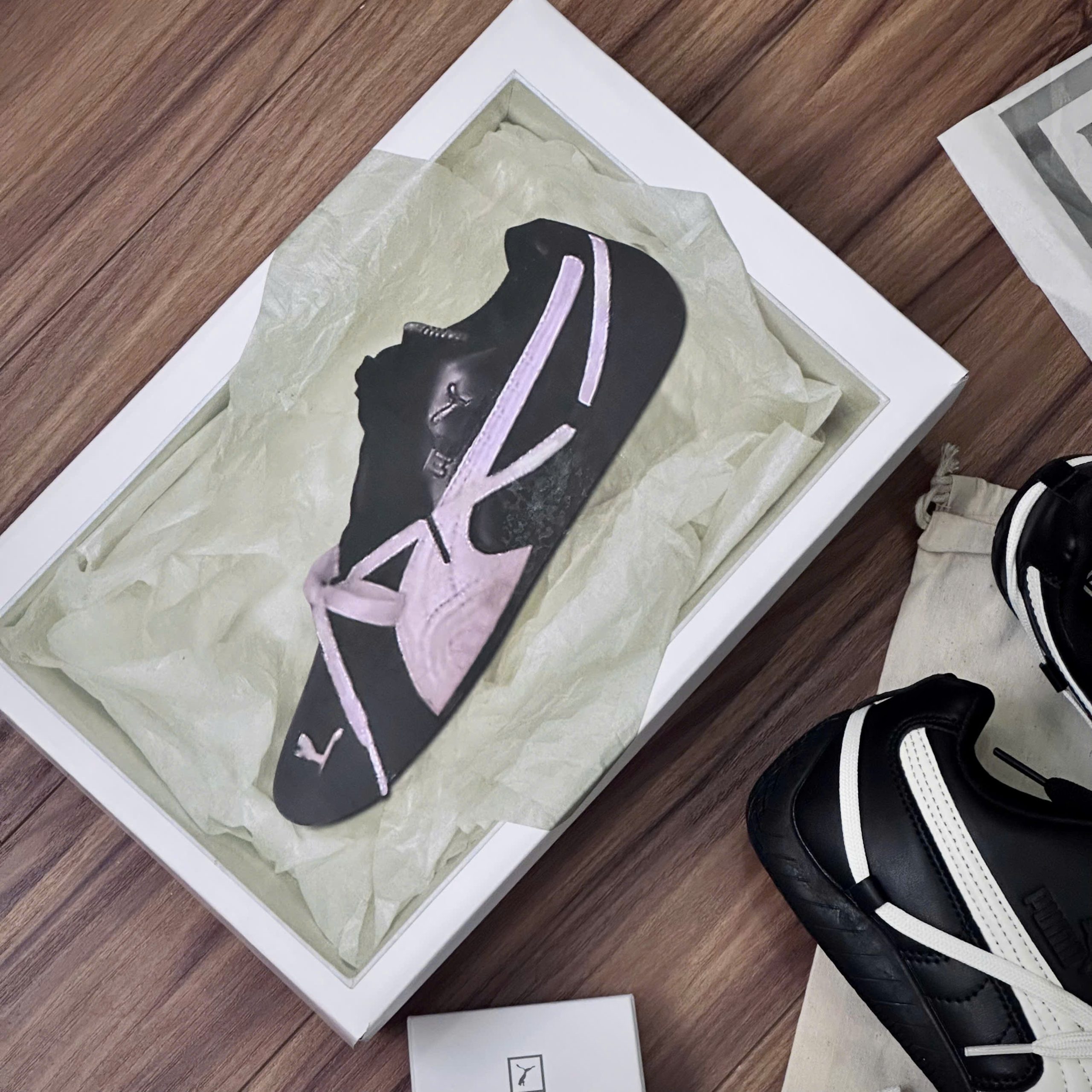 Giày Puma Speedcat x Rose Lea Cream Black