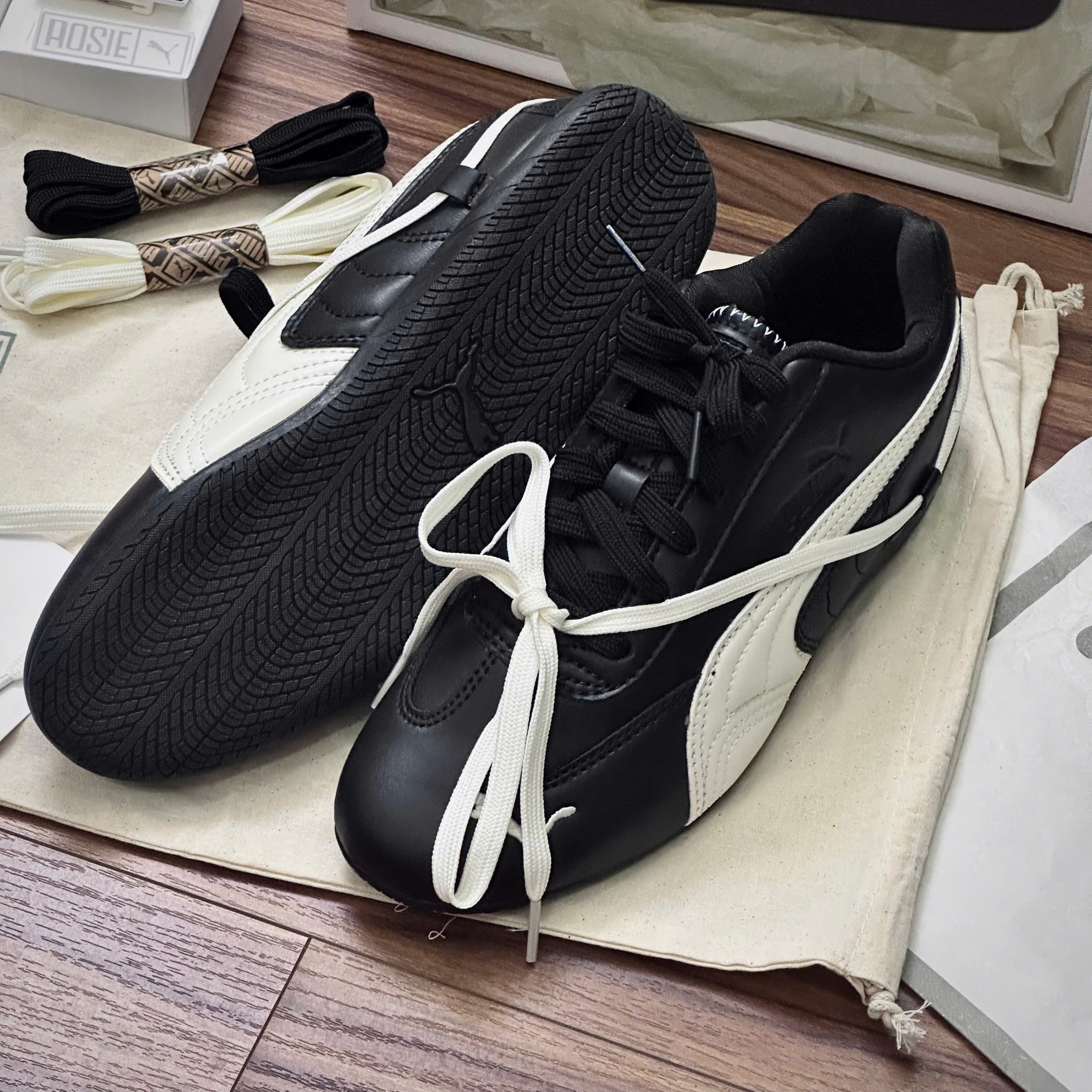 Giày Puma Speedcat x Rose Lea Cream Black