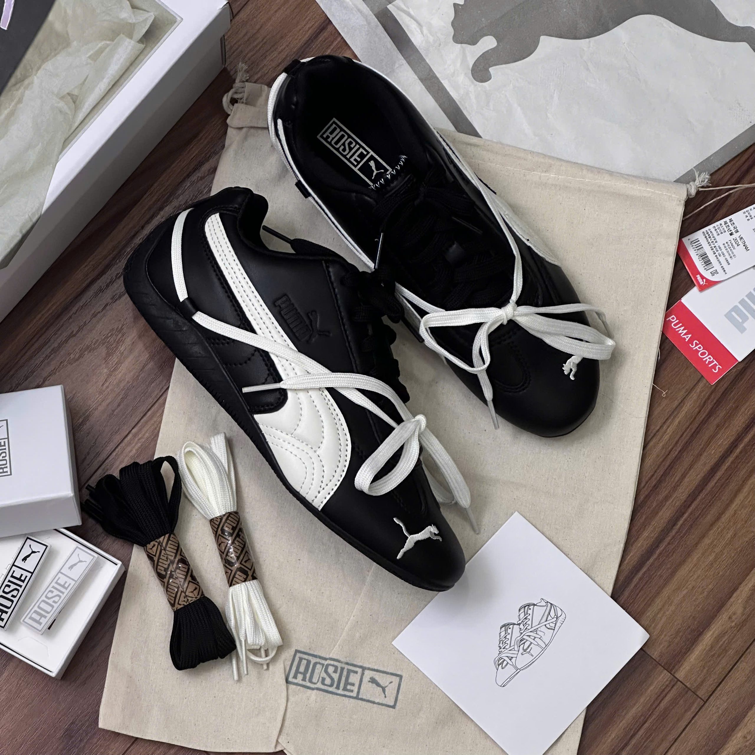 Giày Puma Speedcat x Rose Lea Cream Black