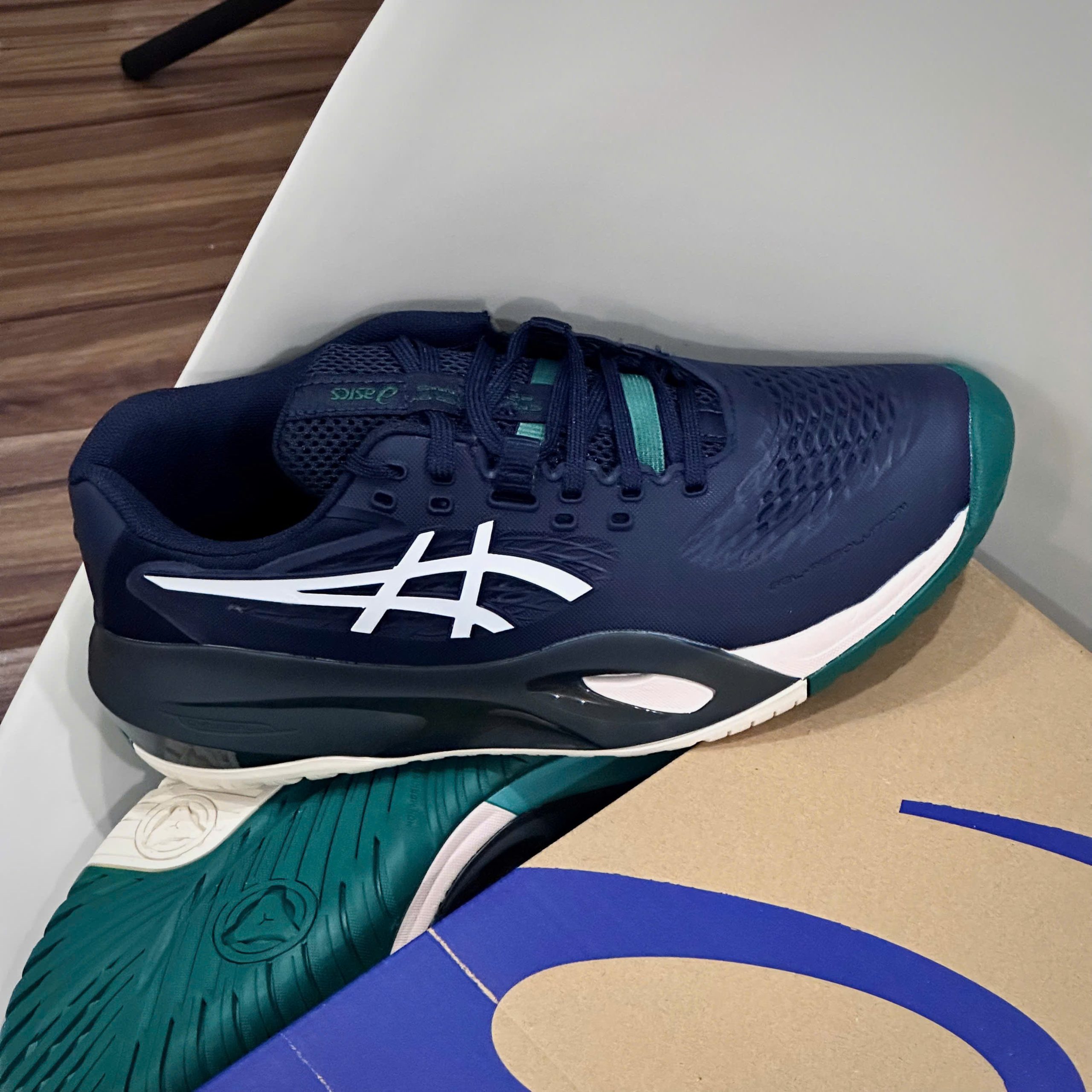 Giày Asics Gel-Resolution X Wide ‘Midnight & Cream’
