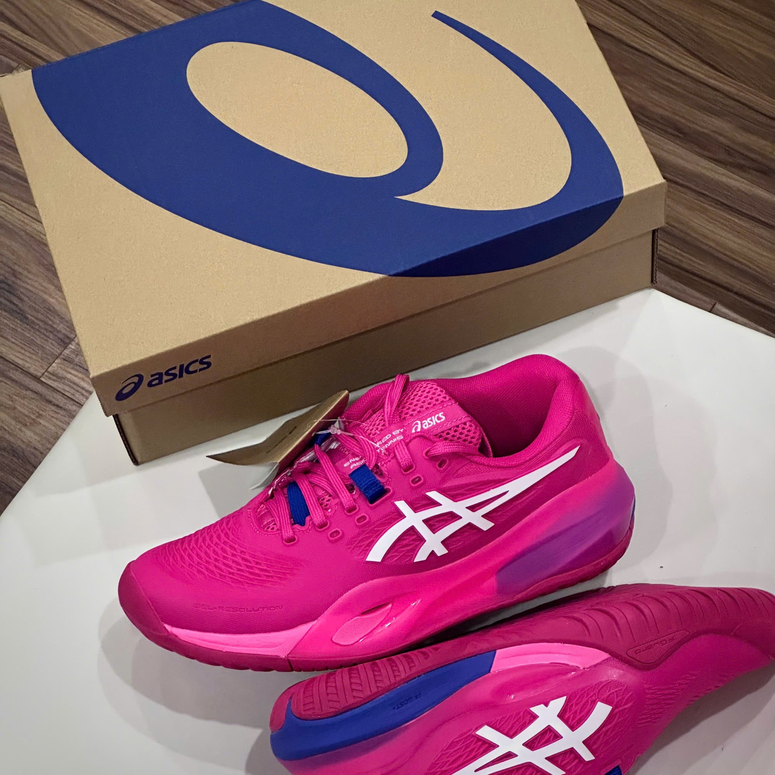 Giày Tennis Pickleball Asics Gel Resolution X ‘BRIGHT ROSE CREAM’
