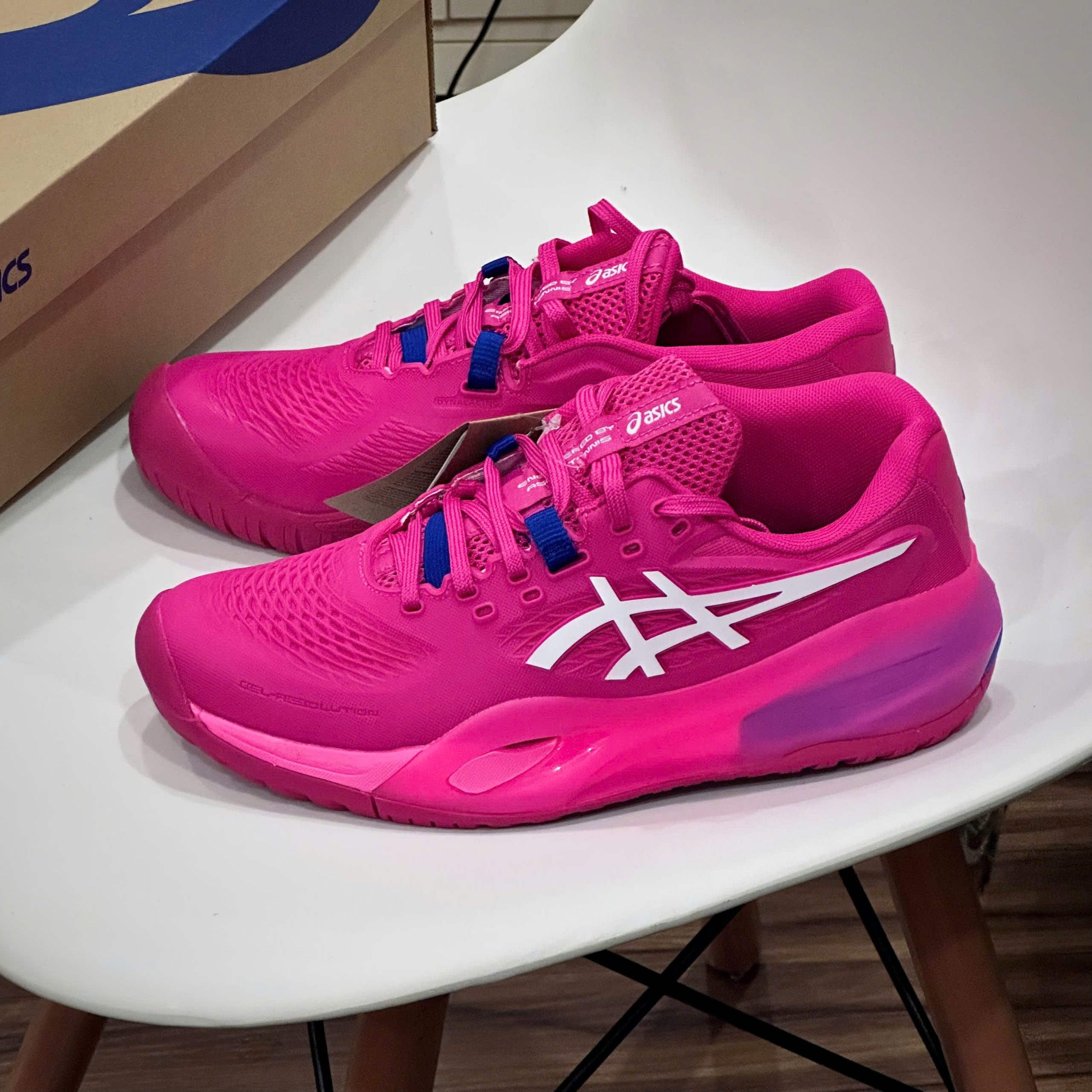Giày Tennis Pickleball Asics Gel Resolution X ‘BRIGHT ROSE CREAM’