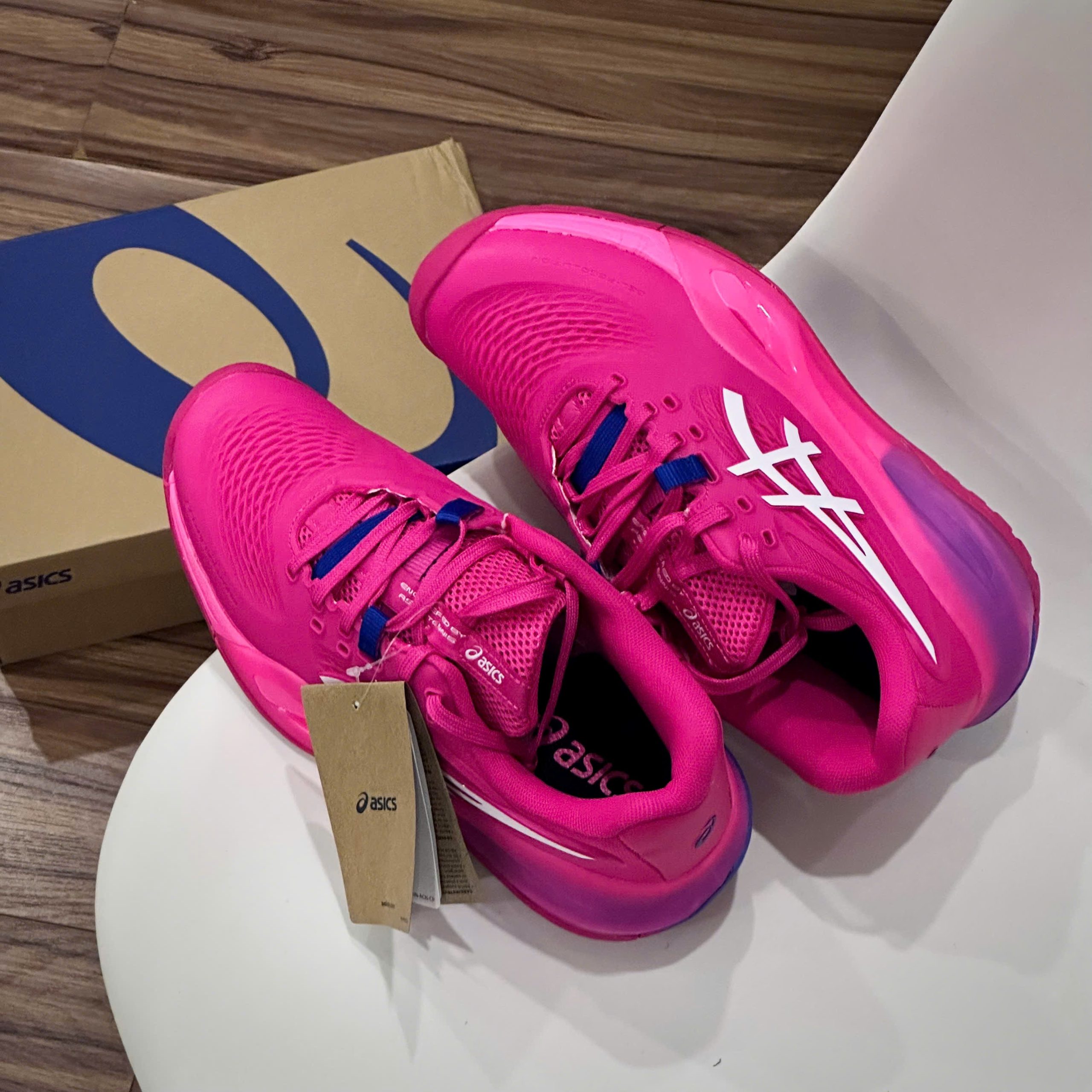 Giày Tennis Pickleball Asics Gel Resolution X ‘BRIGHT ROSE CREAM’