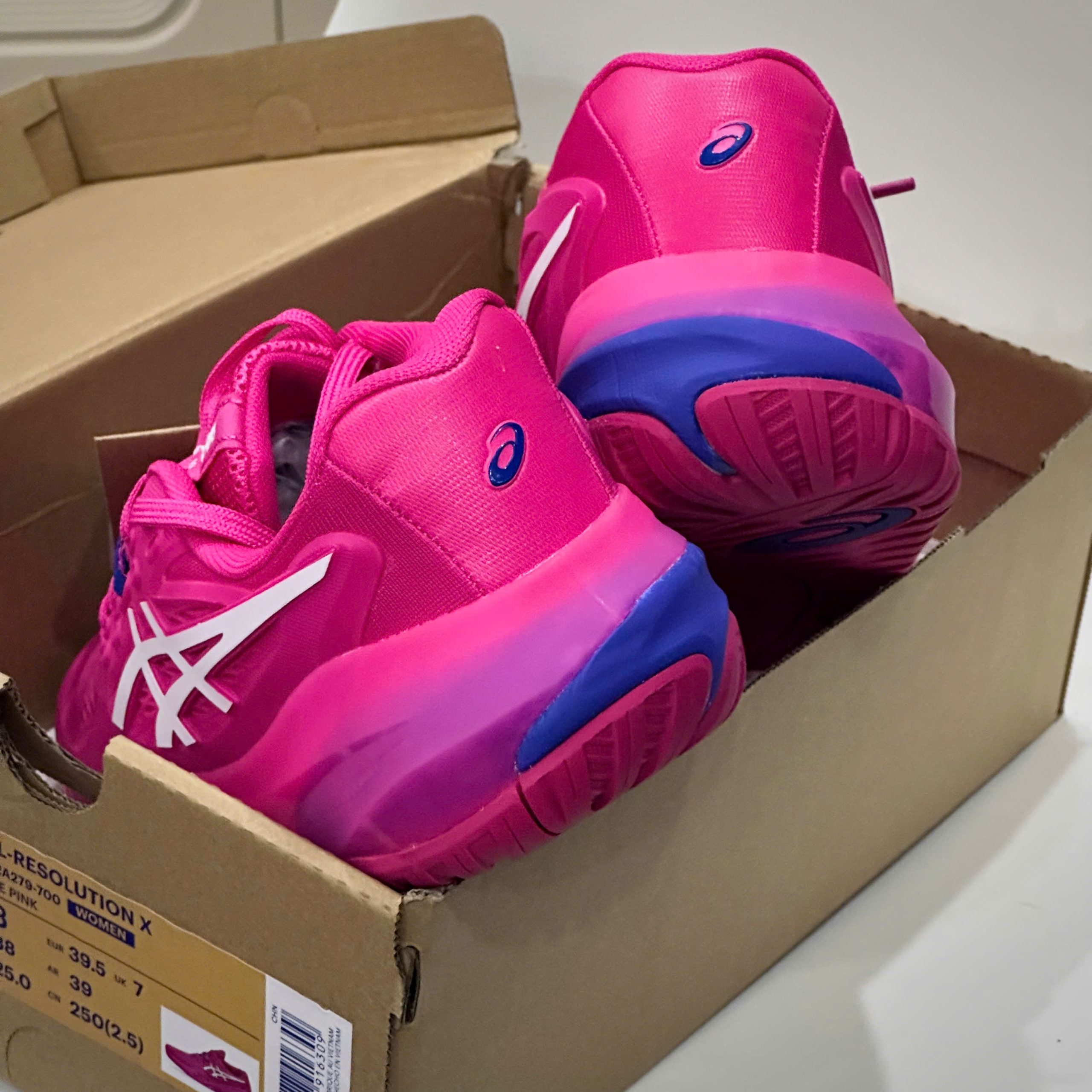 Giày Tennis Pickleball Asics Gel Resolution X ‘BRIGHT ROSE CREAM’