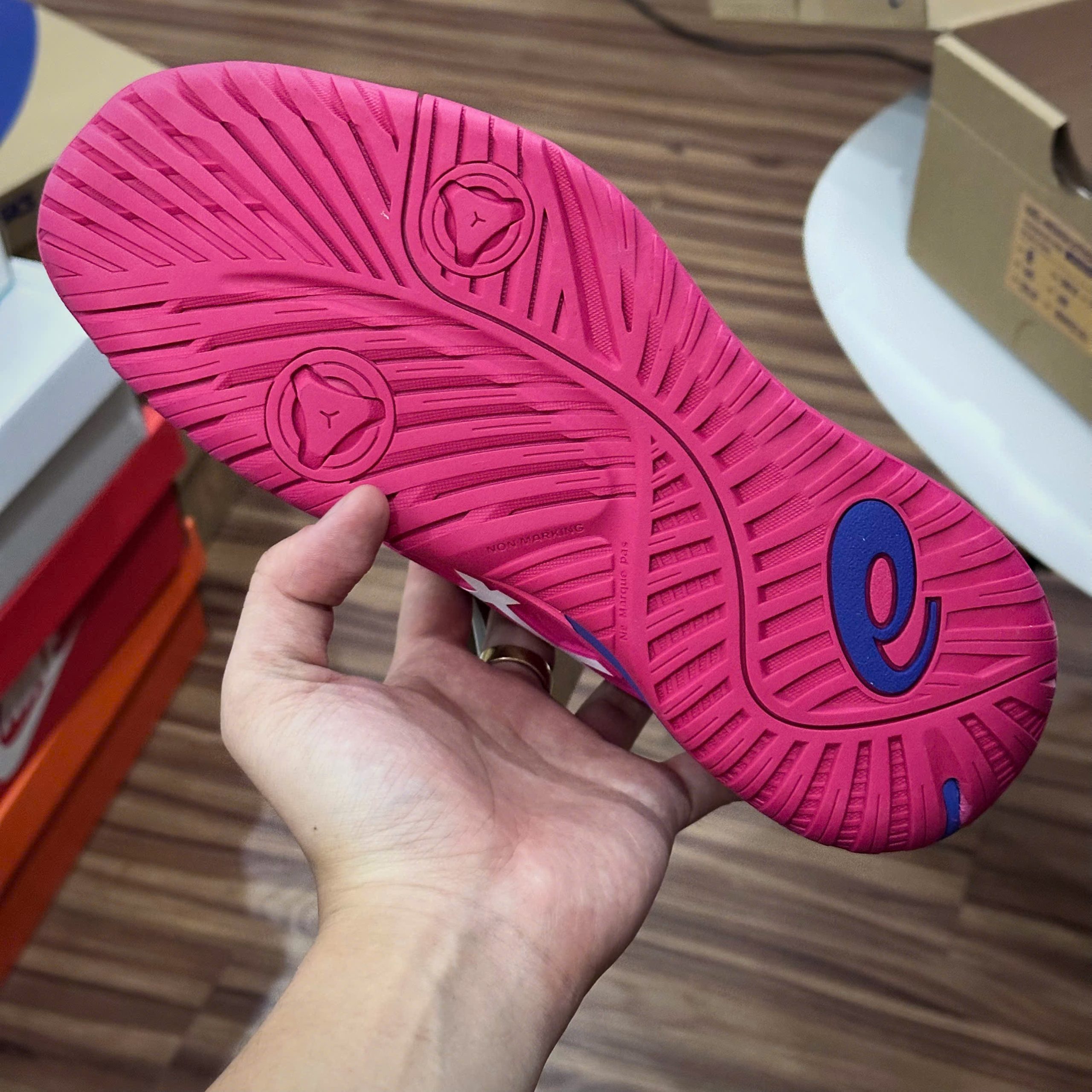 Giày Tennis Pickleball Asics Gel Resolution X ‘BRIGHT ROSE CREAM’