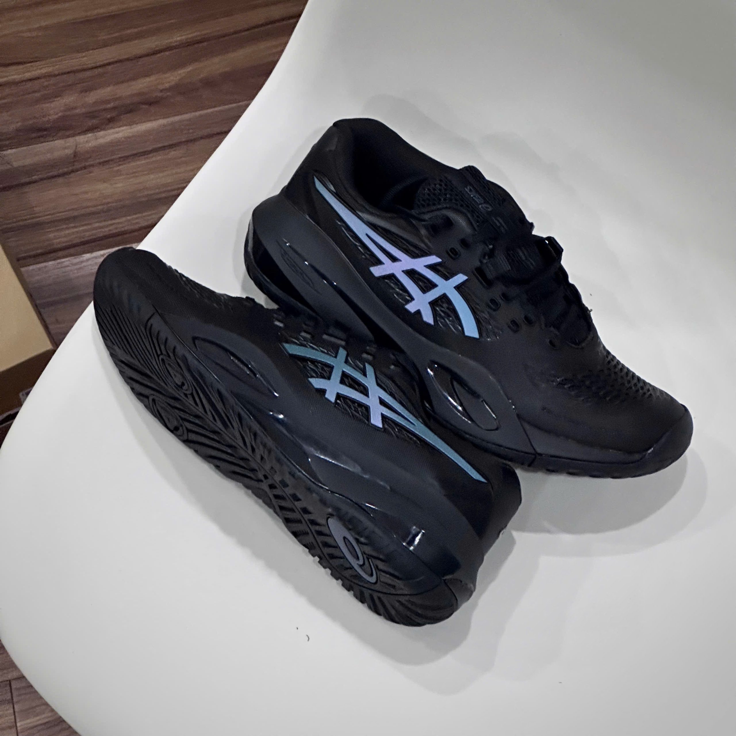 Giày Tennis/Pickleball ASICS Gel-Resolution X Night Energy ‘Black/Prism Blue’