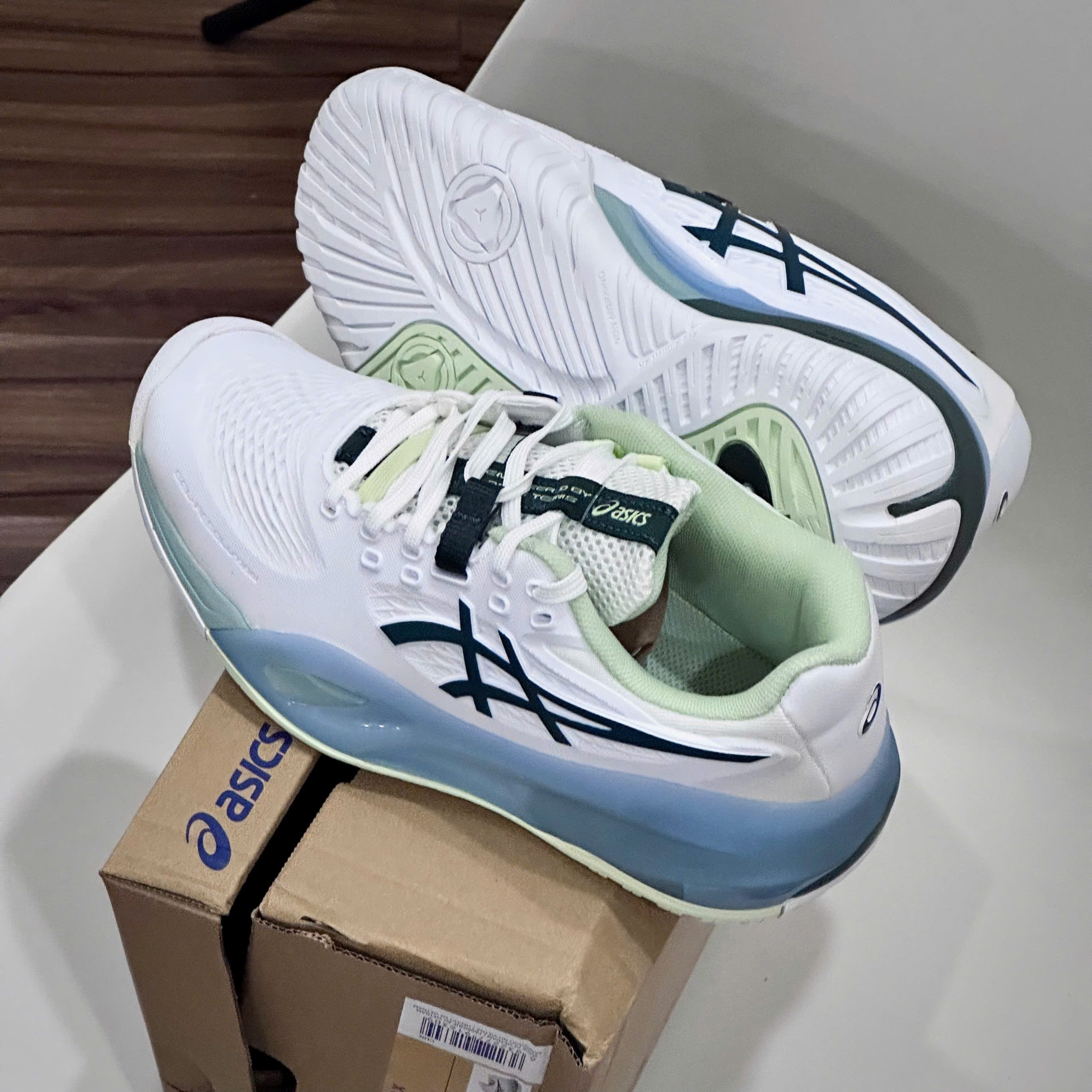 Giày Pickleball Tennis Asics Gel Resolution X White