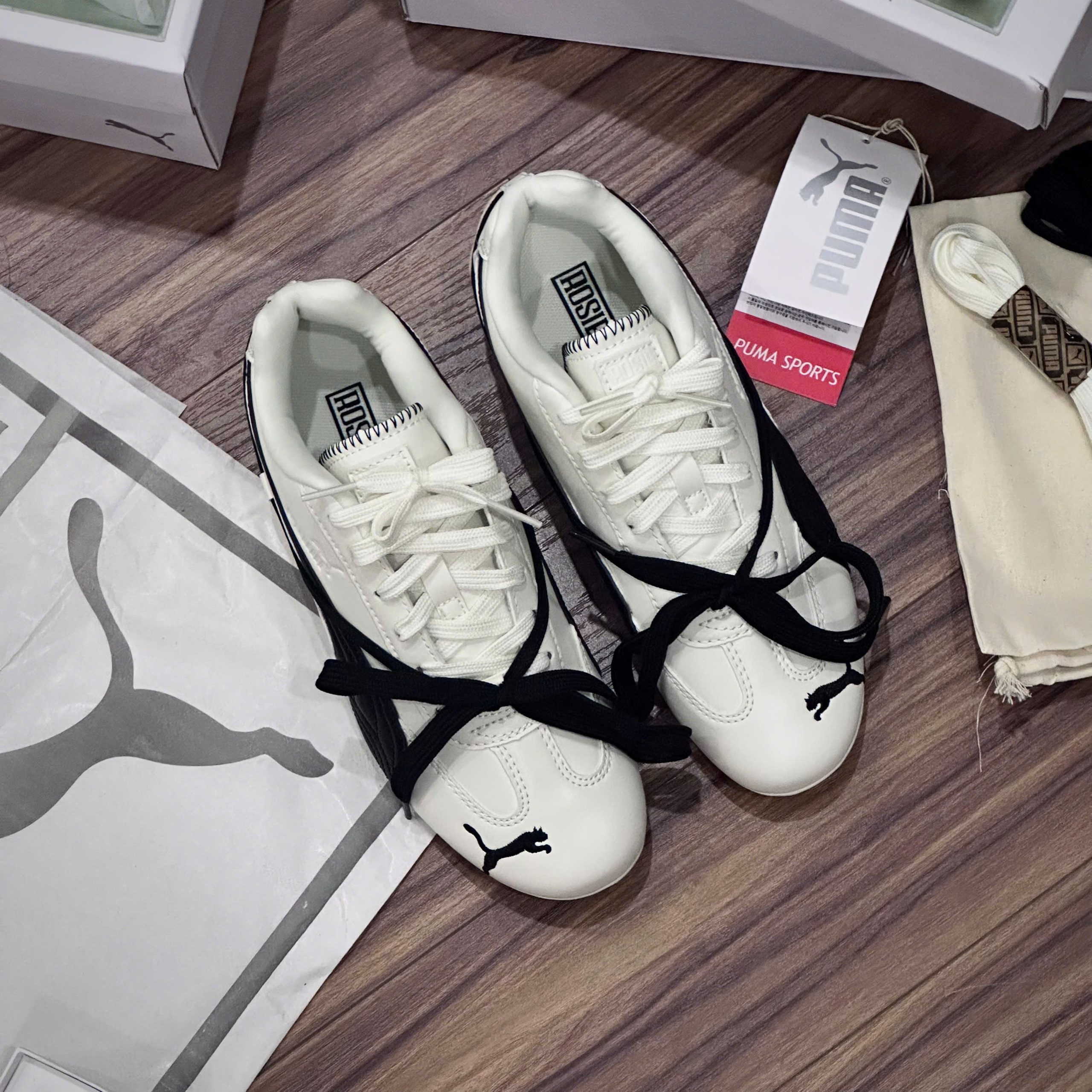 Giày Puma Speedcat x Rose Lea Cream Black