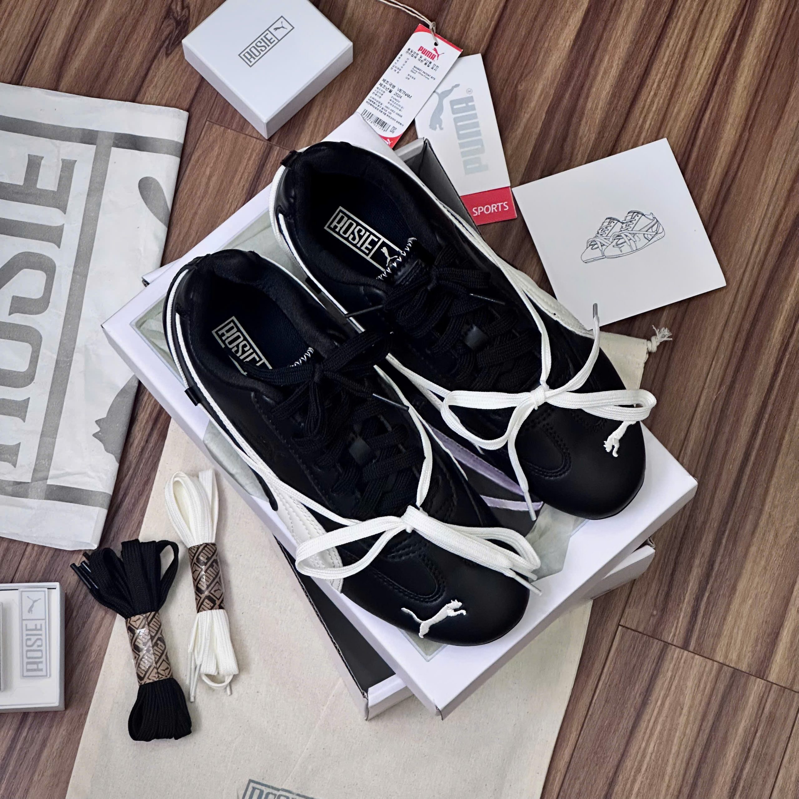 Giày Puma Speedcat x Rose Lea Cream Black