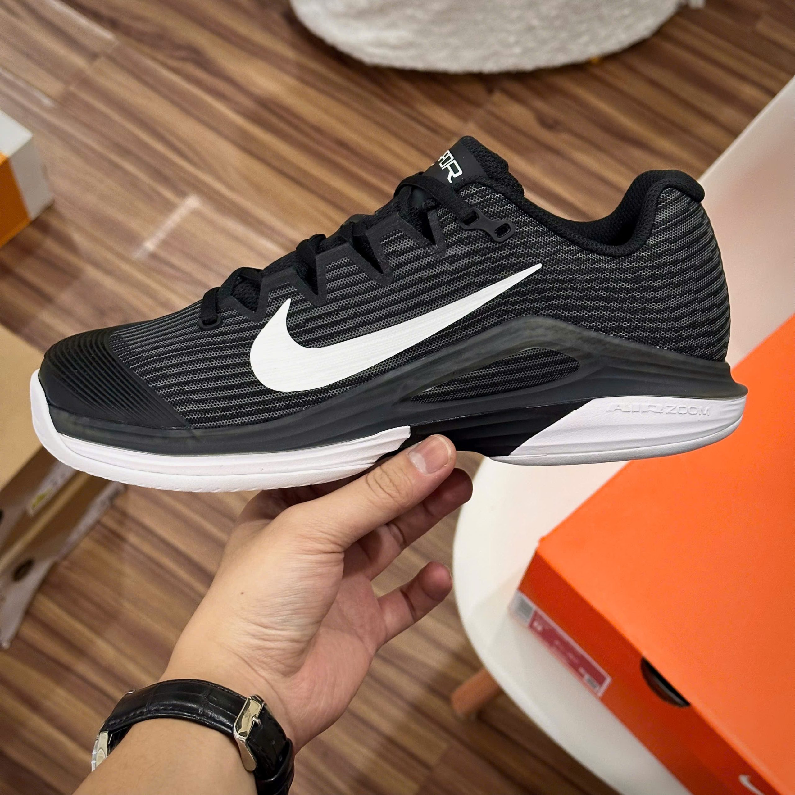 Giày Nike Court Air Zoom Vapor 12 HC ‘Black Dark’